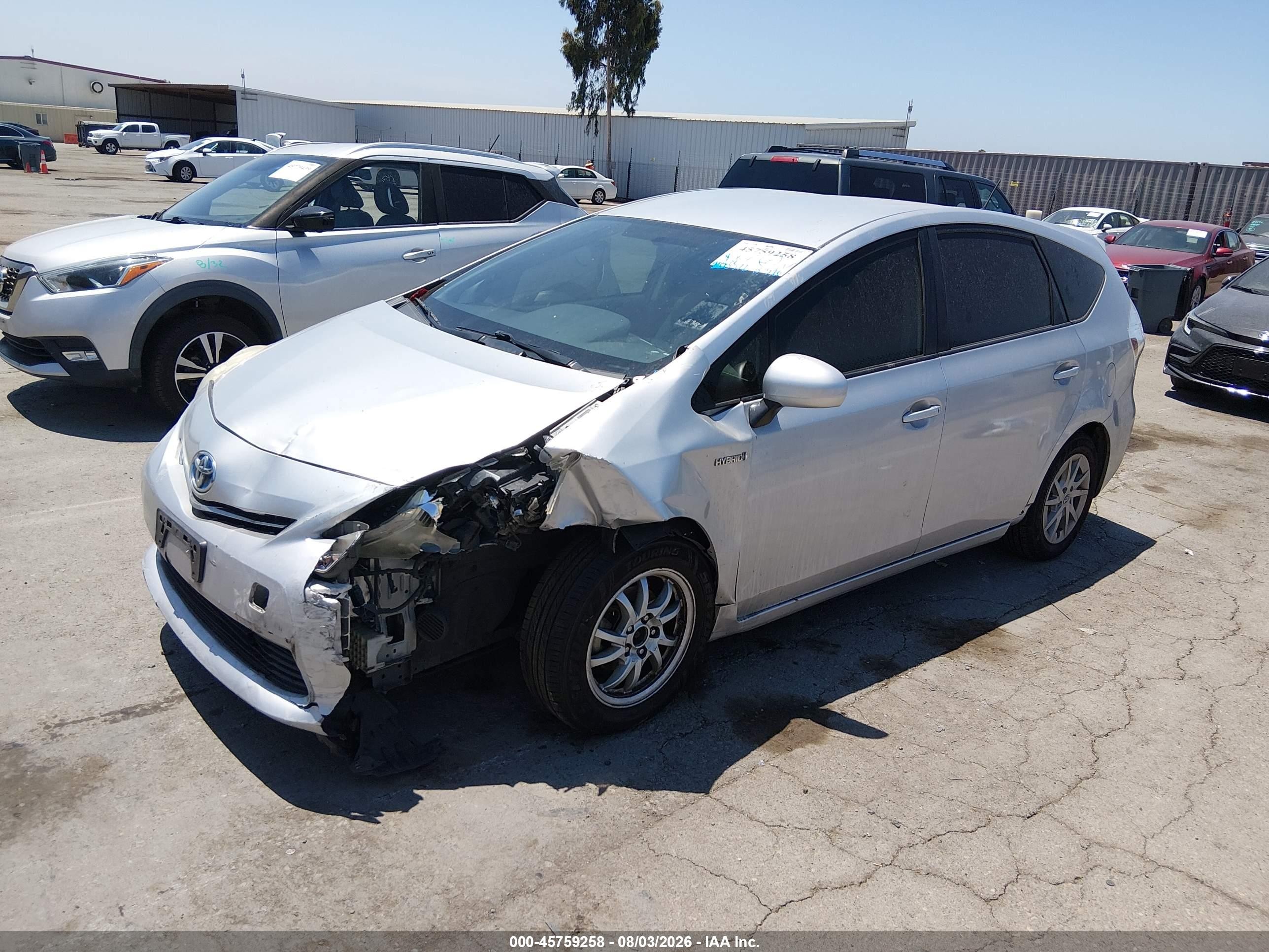2012 Toyota Prius V Three Silver vin: JTDZN3EU2C3149003