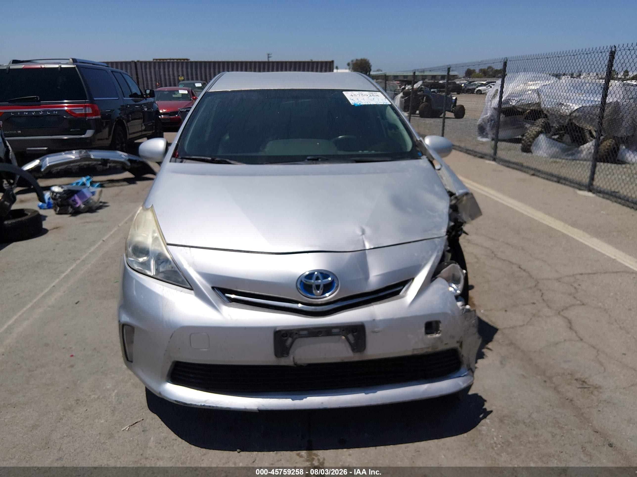 2012 Toyota Prius V Three Silver vin: JTDZN3EU2C3149003