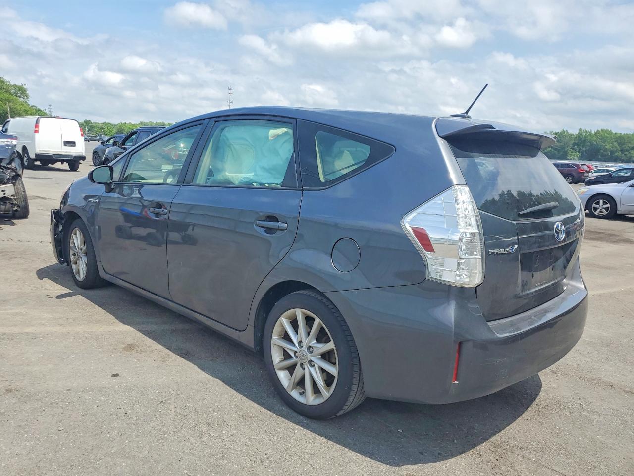 2012 Toyota Prius V Five Gray vin: JTDZN3EU2C3152032
