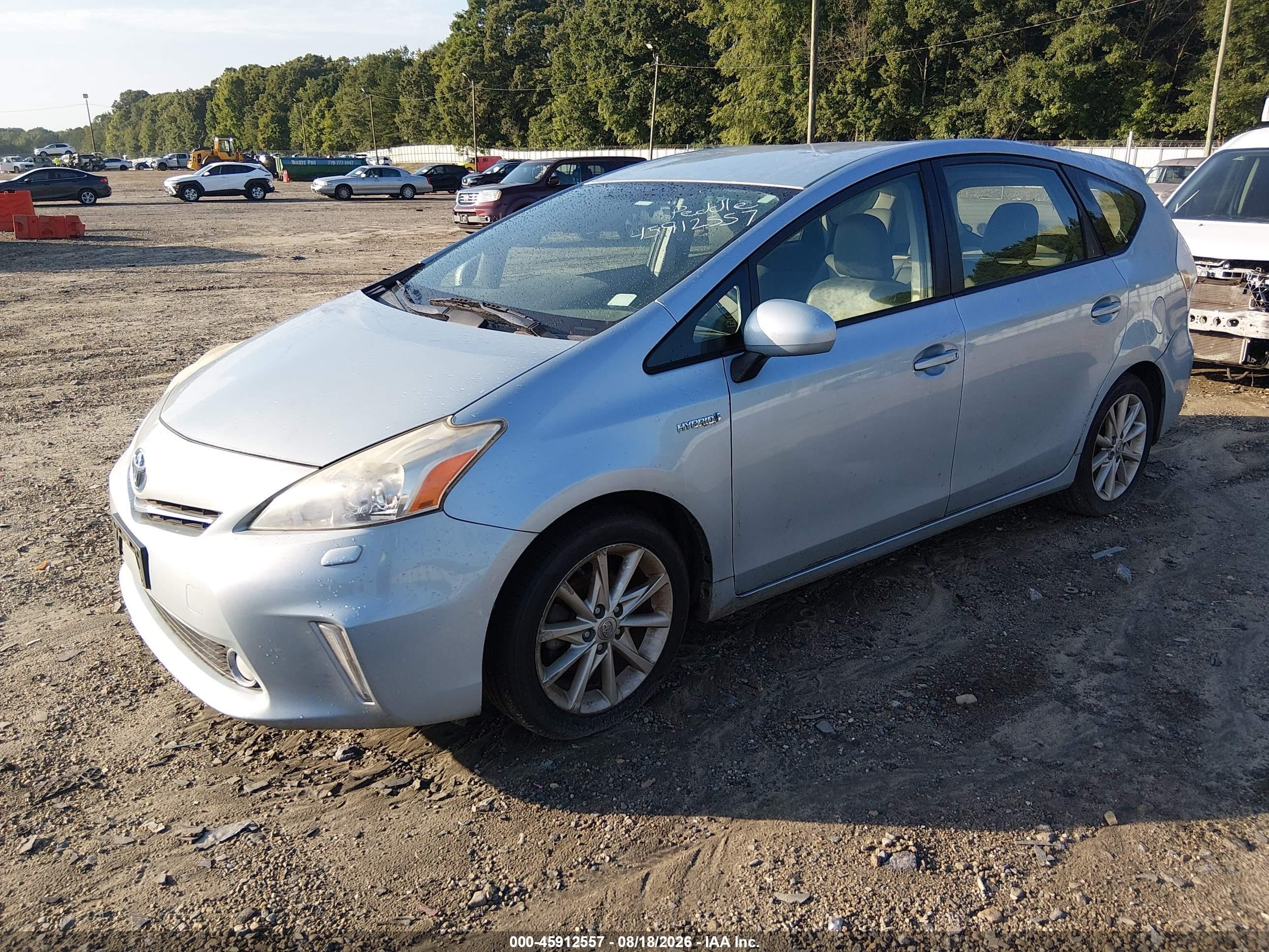 2012 Toyota Prius V Five Light Blue vin: JTDZN3EU2C3166092