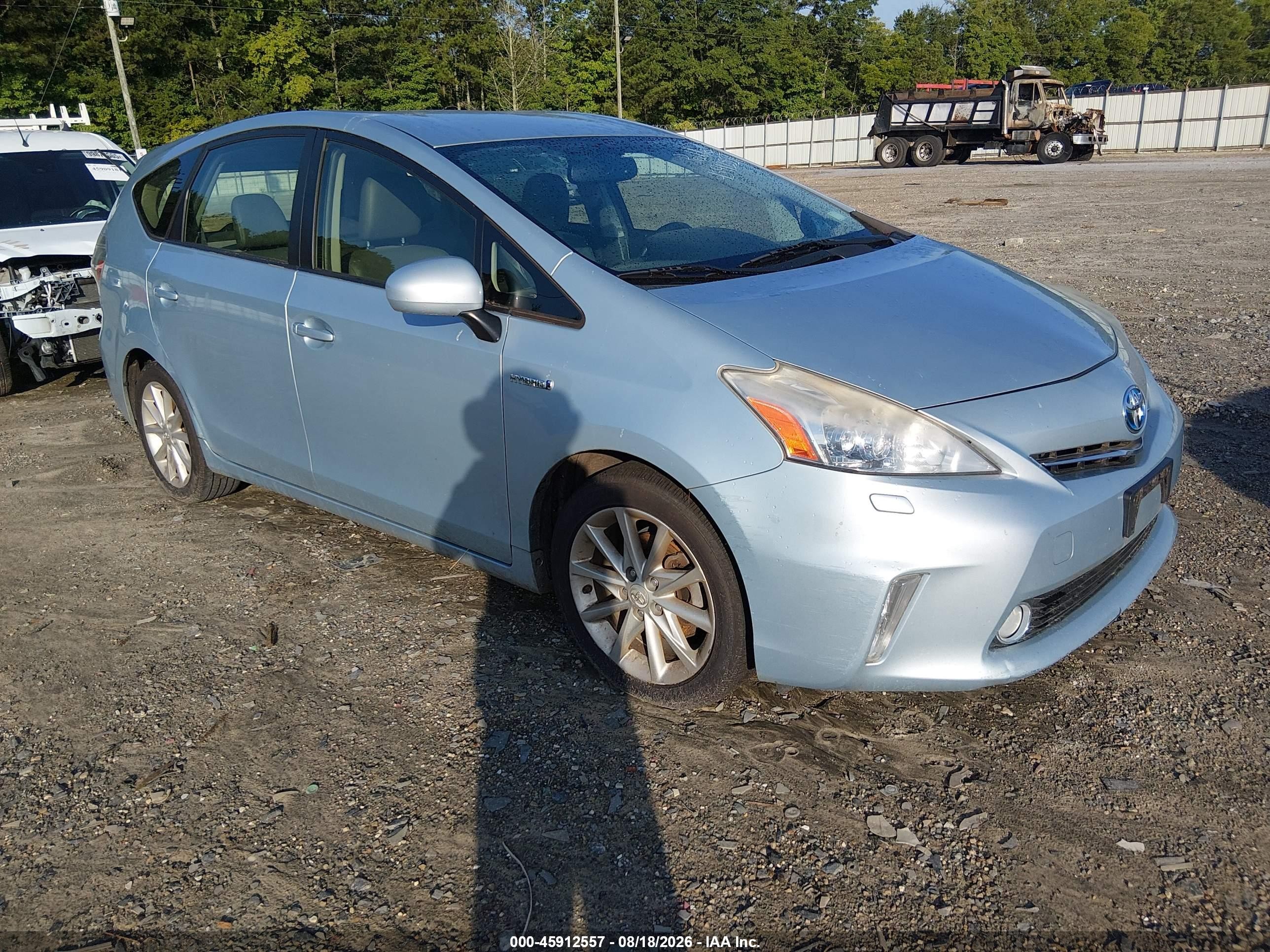 2012 Toyota Prius V Five Light Blue vin: JTDZN3EU2C3166092
