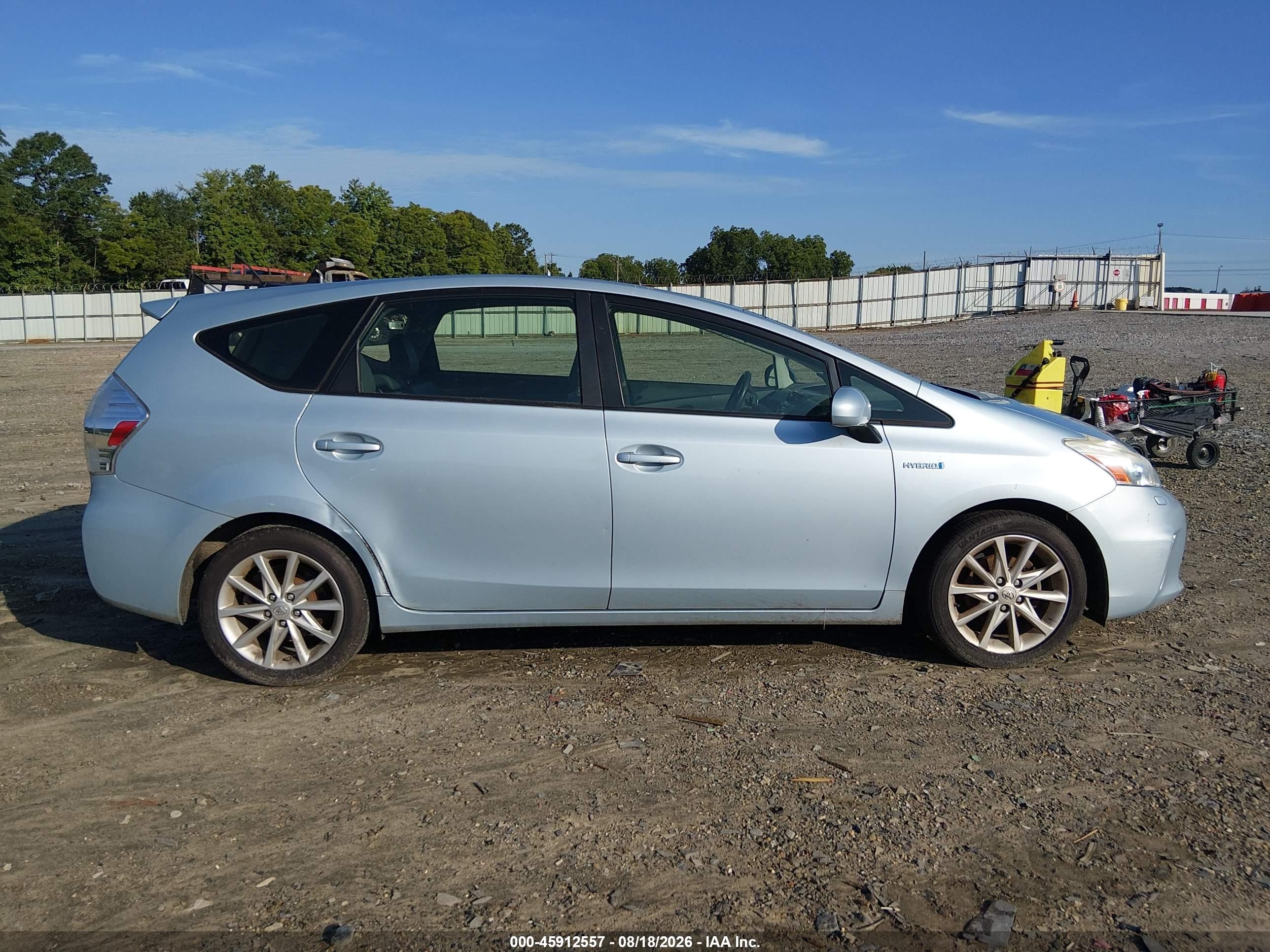 2012 Toyota Prius V Five Light Blue vin: JTDZN3EU2C3166092