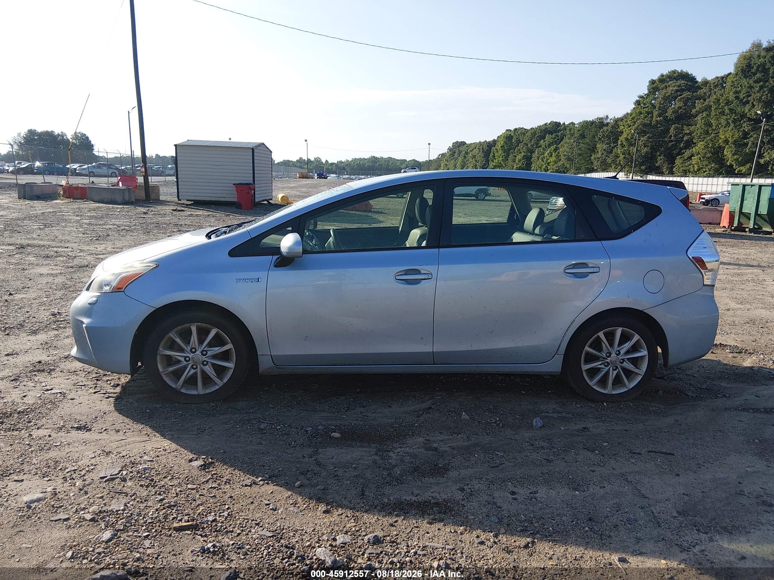 2012 Toyota Prius V Five Light Blue vin: JTDZN3EU2C3166092