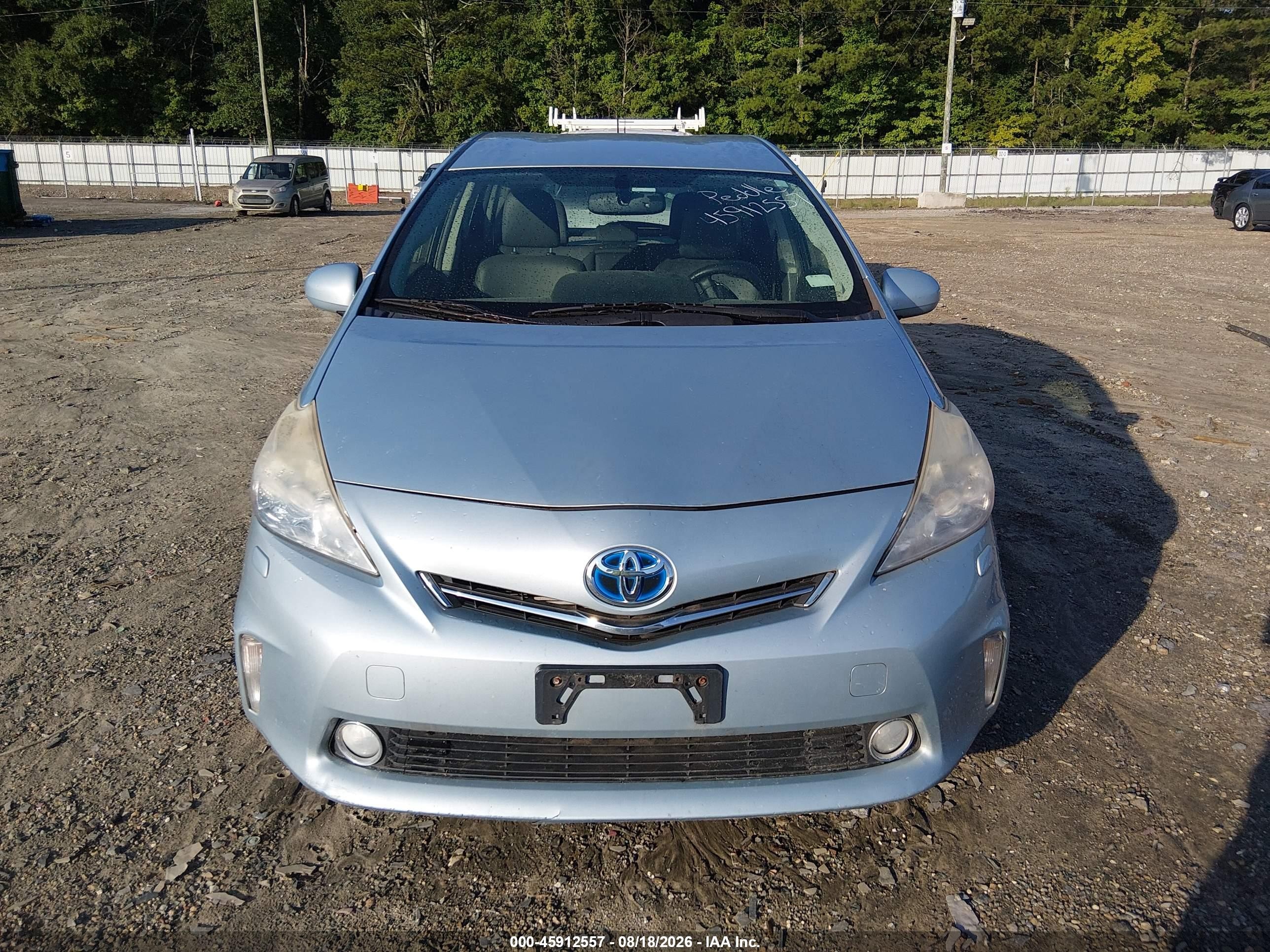 2012 Toyota Prius V Five Light Blue vin: JTDZN3EU2C3166092