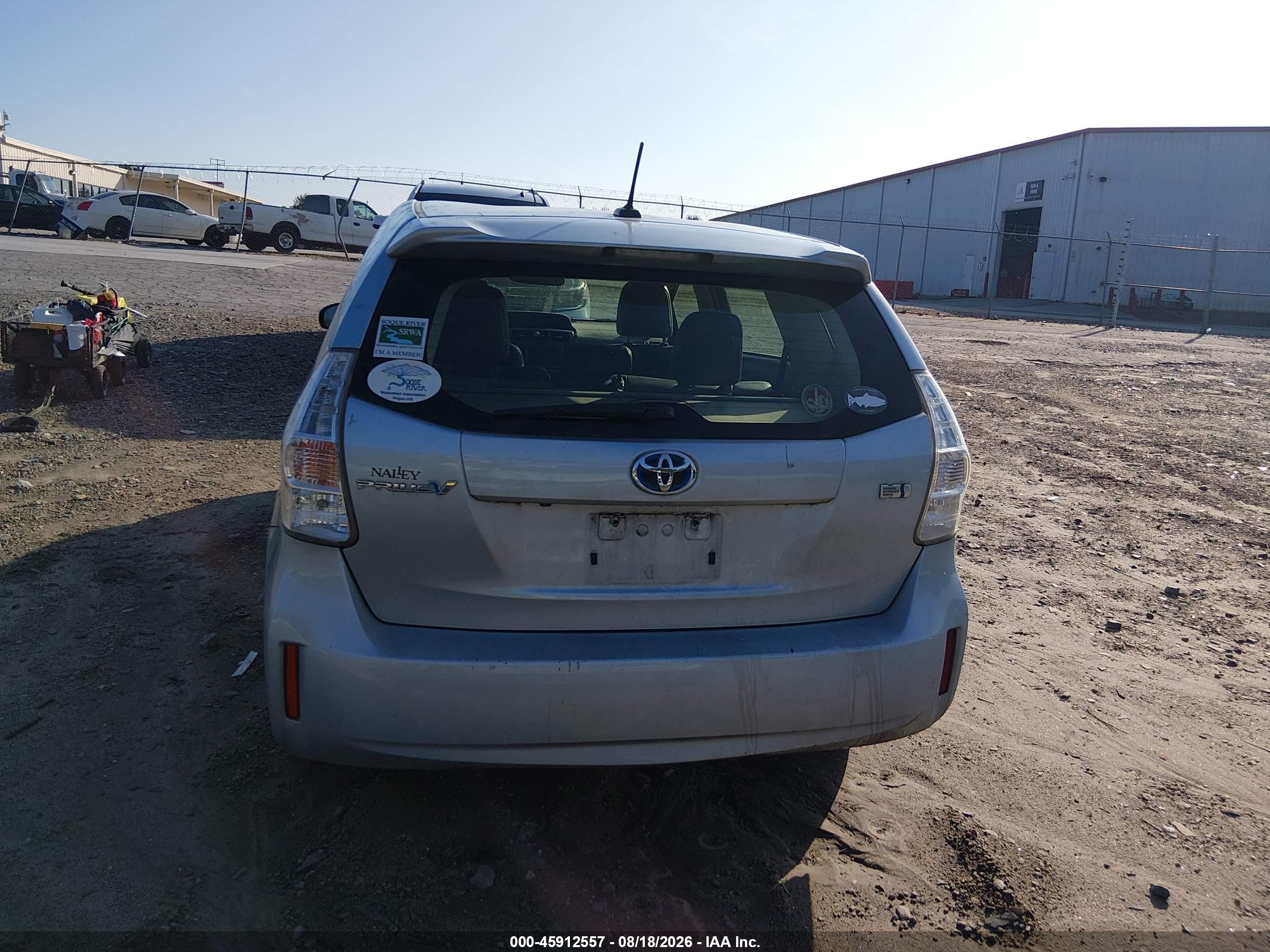 2012 Toyota Prius V Five Light Blue vin: JTDZN3EU2C3166092