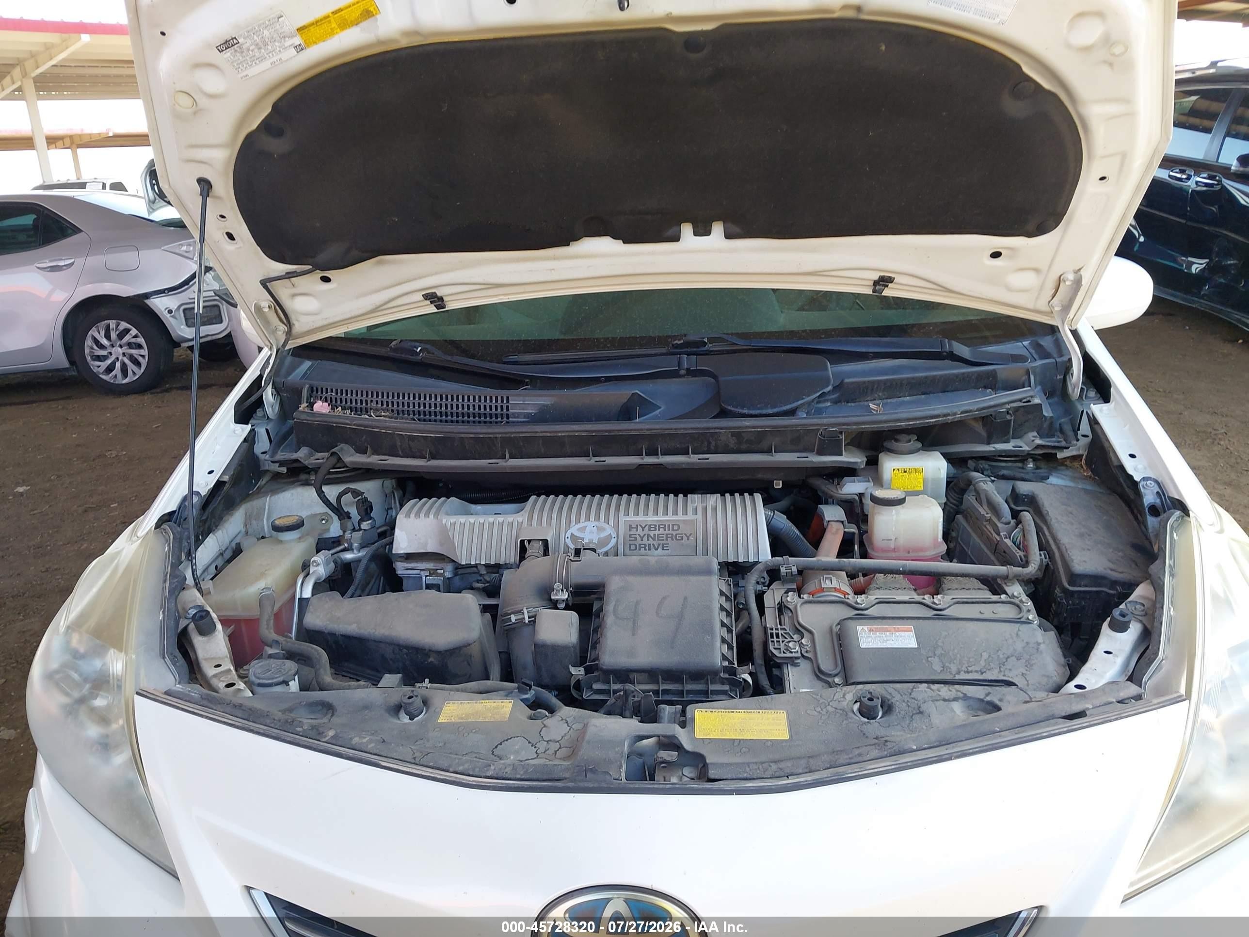 2013 Toyota Prius V Five White vin: JTDZN3EU2D3234988