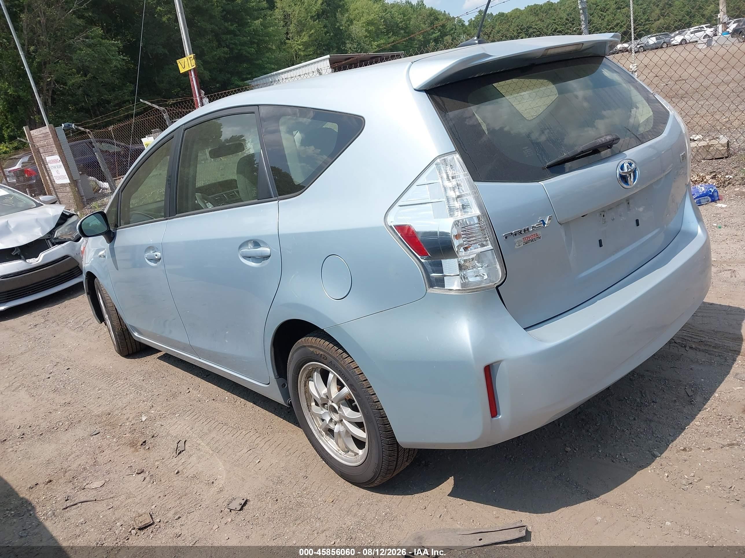2014 Toyota Prius V Three Light Blue vin: JTDZN3EU2EJ007992