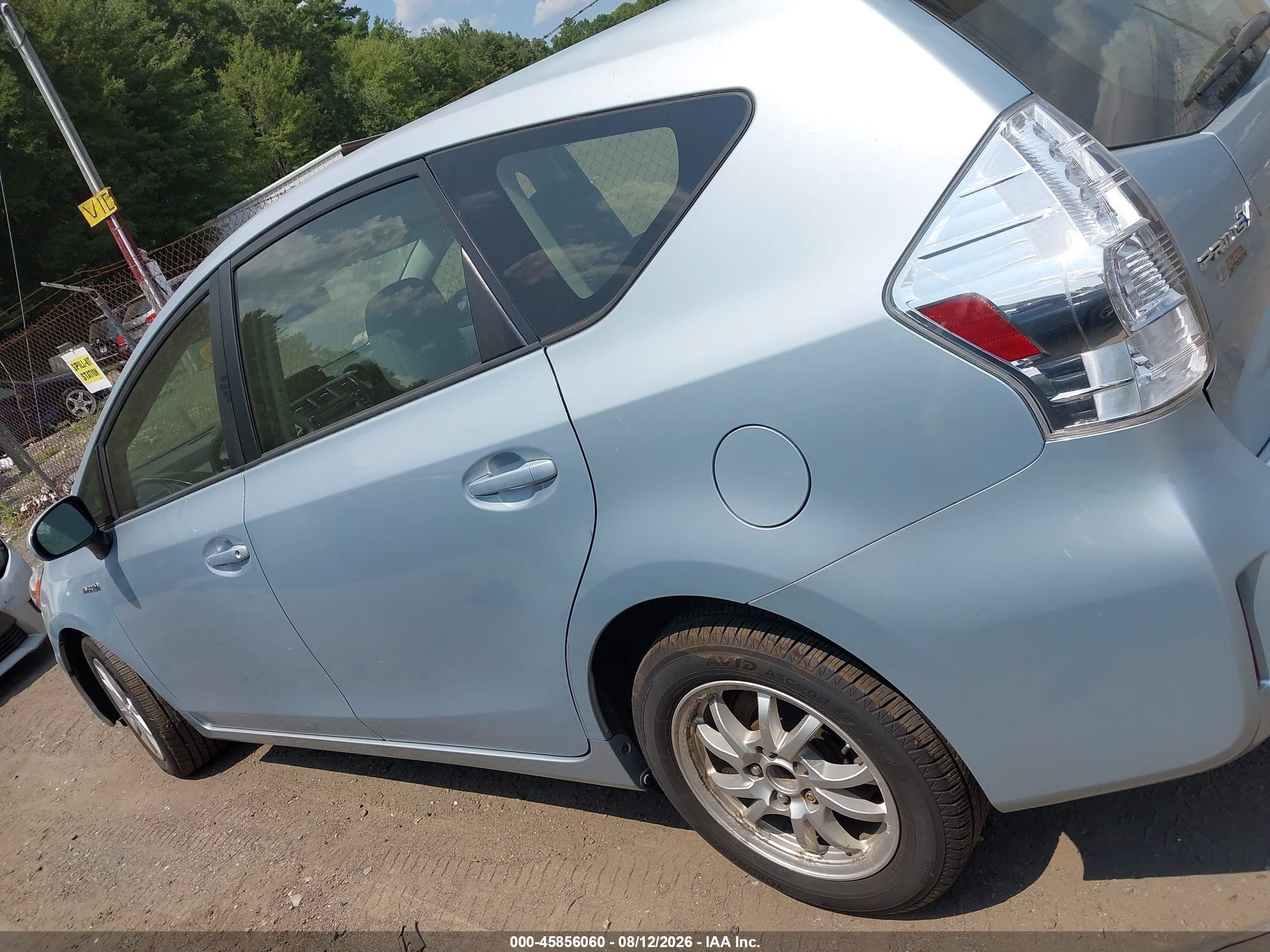 2014 Toyota Prius V Three Light Blue vin: JTDZN3EU2EJ007992