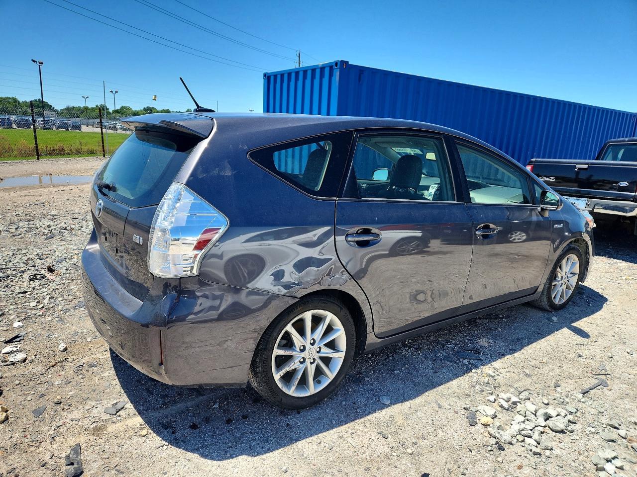 2014 Toyota Prius V Five Серый vin: JTDZN3EU2EJ010195