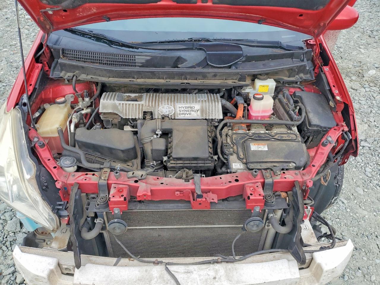 2014 Toyota Prius V Two Красный vin: JTDZN3EU2EJ014425