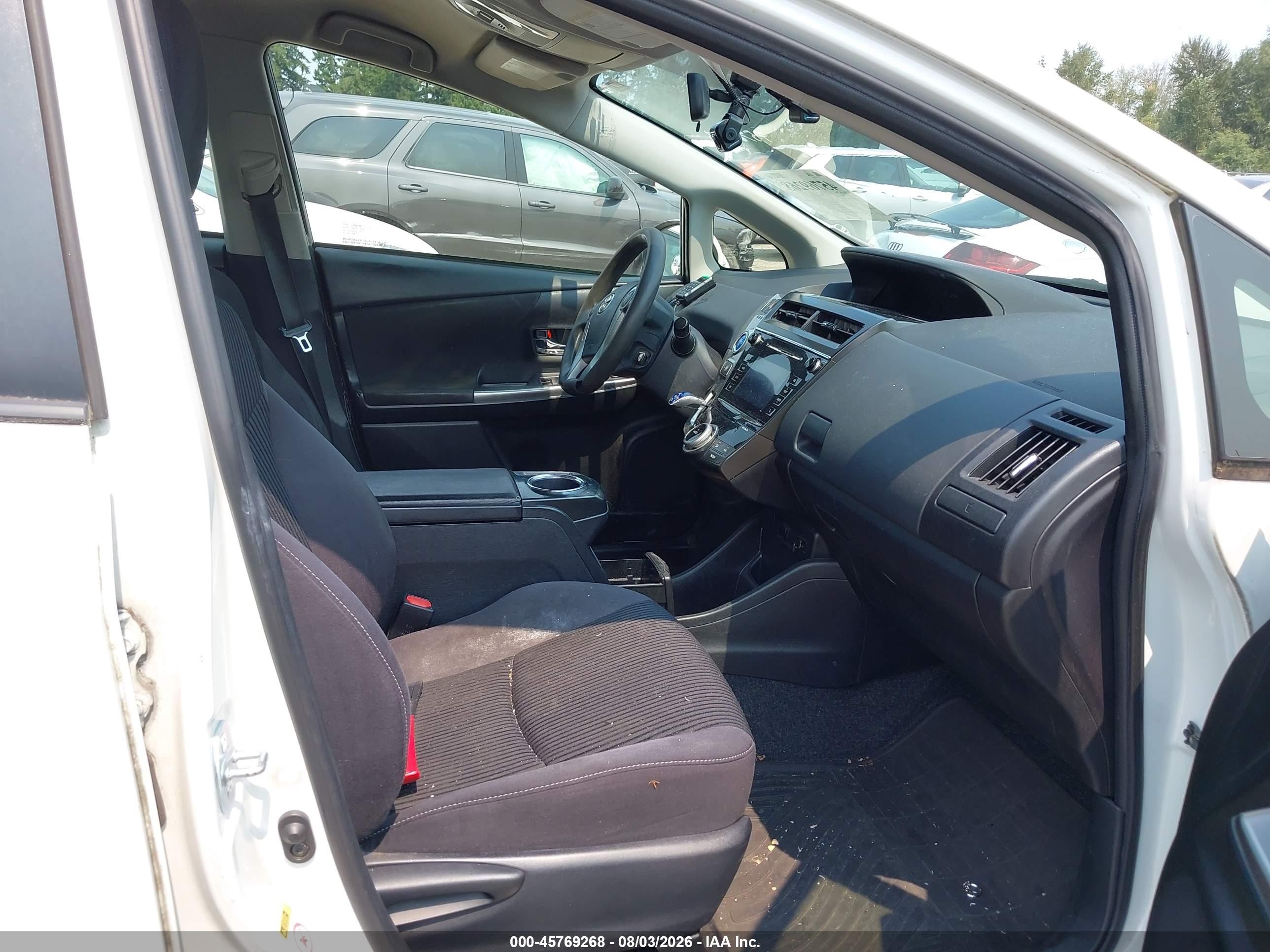 2015 Toyota Prius V Two White vin: JTDZN3EU2FJ018430