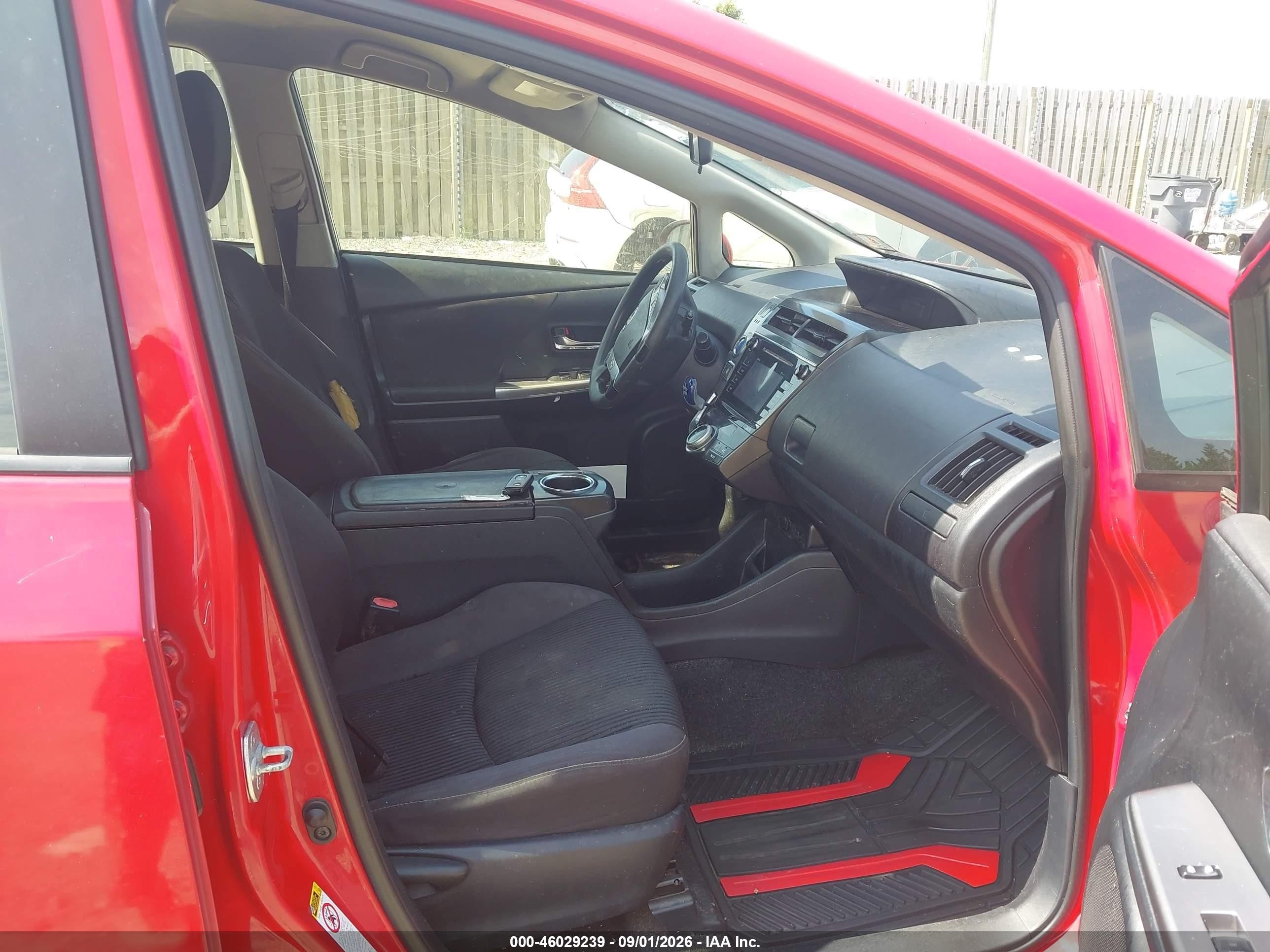 2015 Toyota Prius V Three Red vin: JTDZN3EU2FJ024650