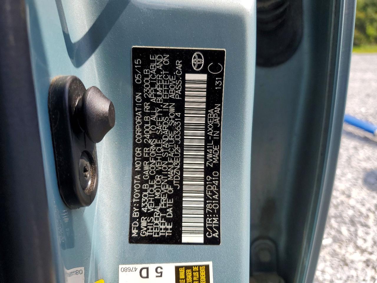 2015 Toyota Prius V Two Green vin: JTDZN3EU2FJ036314