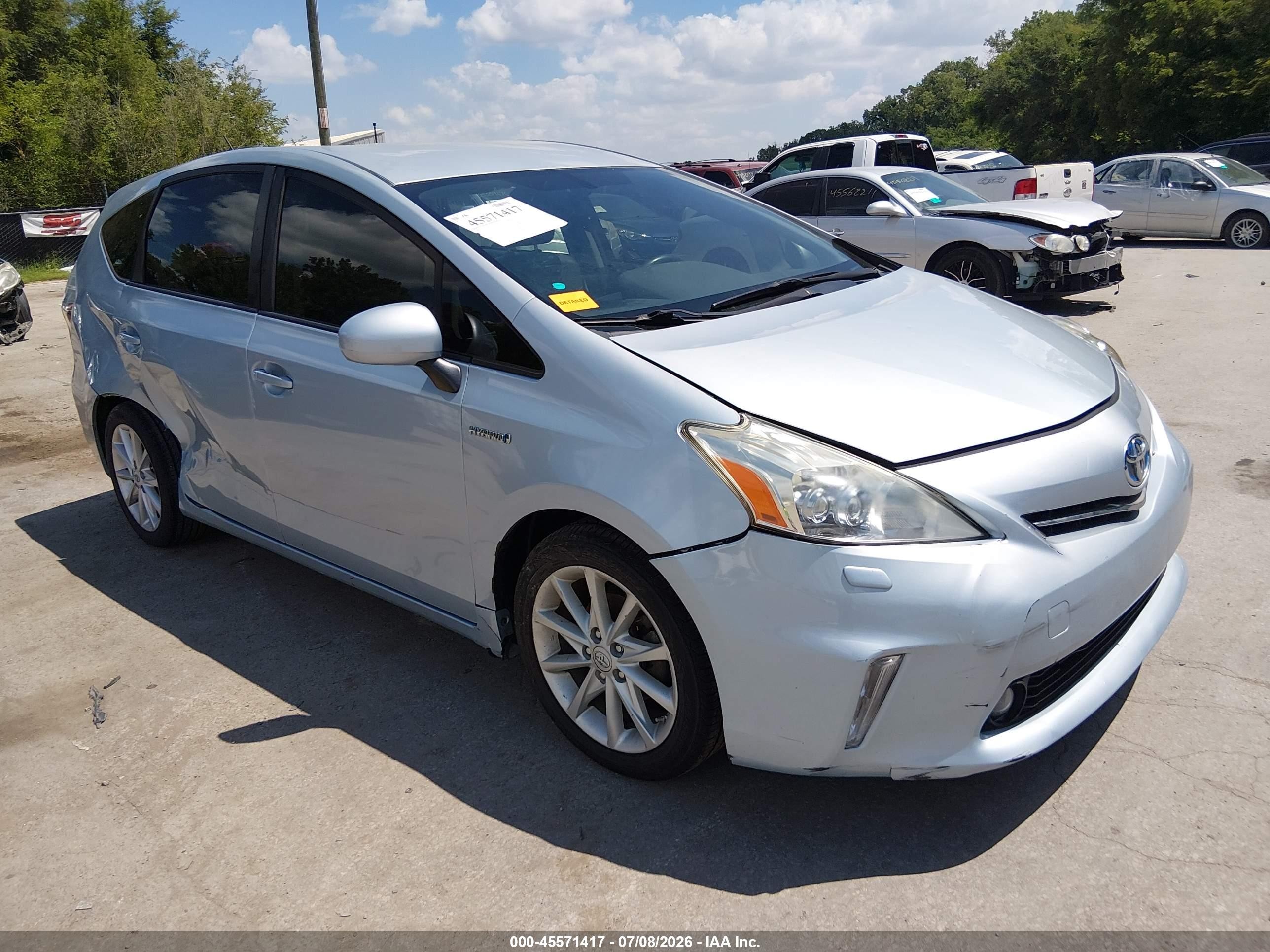 2012 Toyota Prius V Five Light Blue vin: JTDZN3EU3C3093539