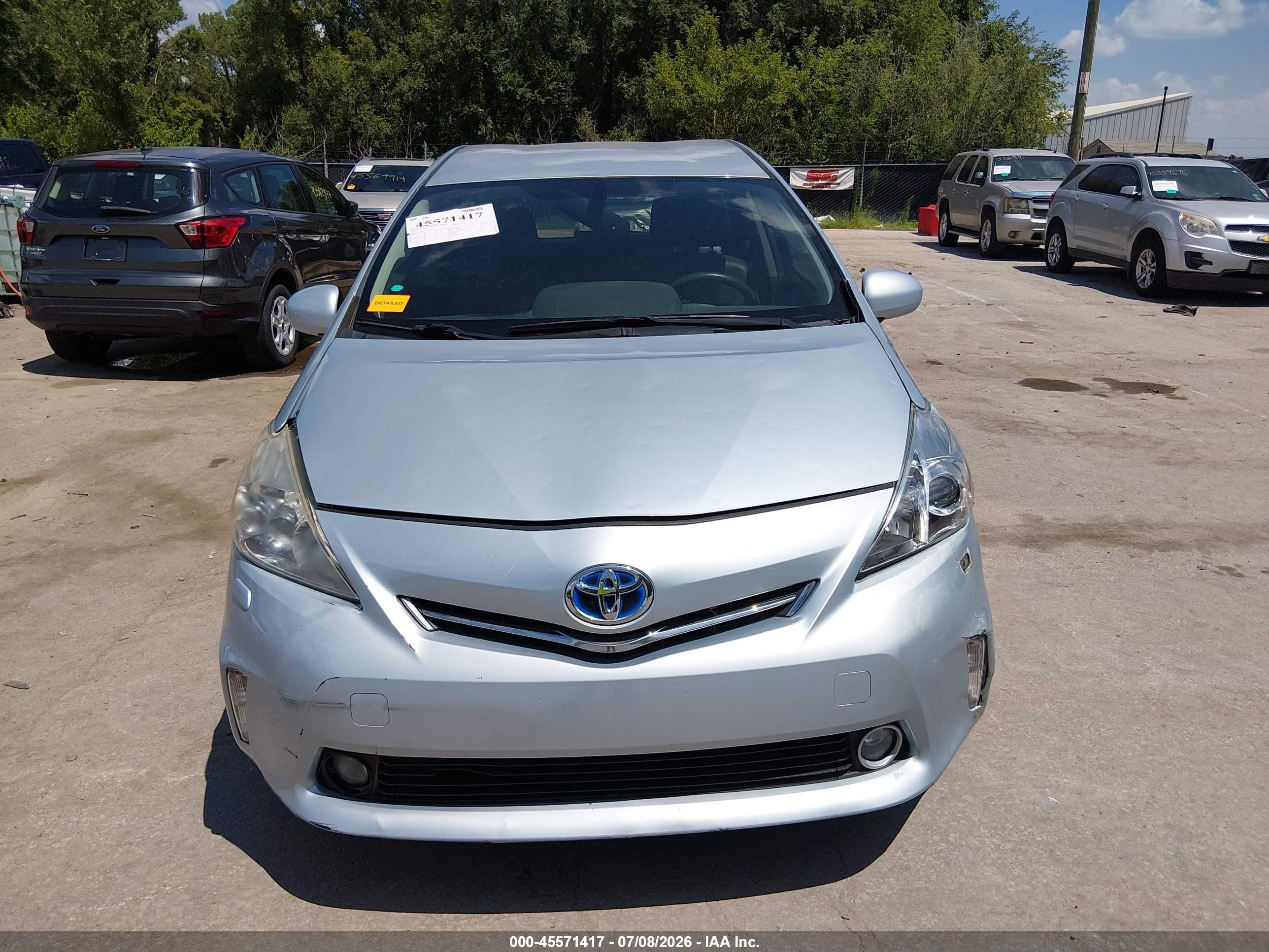 2012 Toyota Prius V Five Light Blue vin: JTDZN3EU3C3093539
