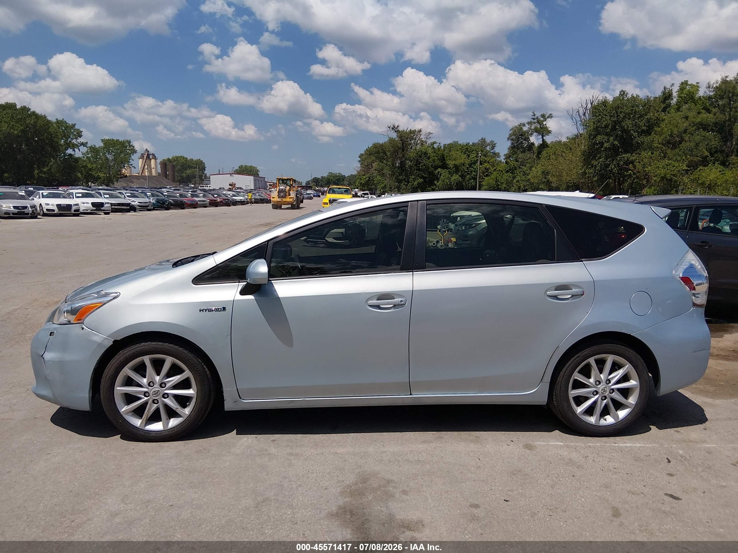 2012 Toyota Prius V Five Light Blue vin: JTDZN3EU3C3093539
