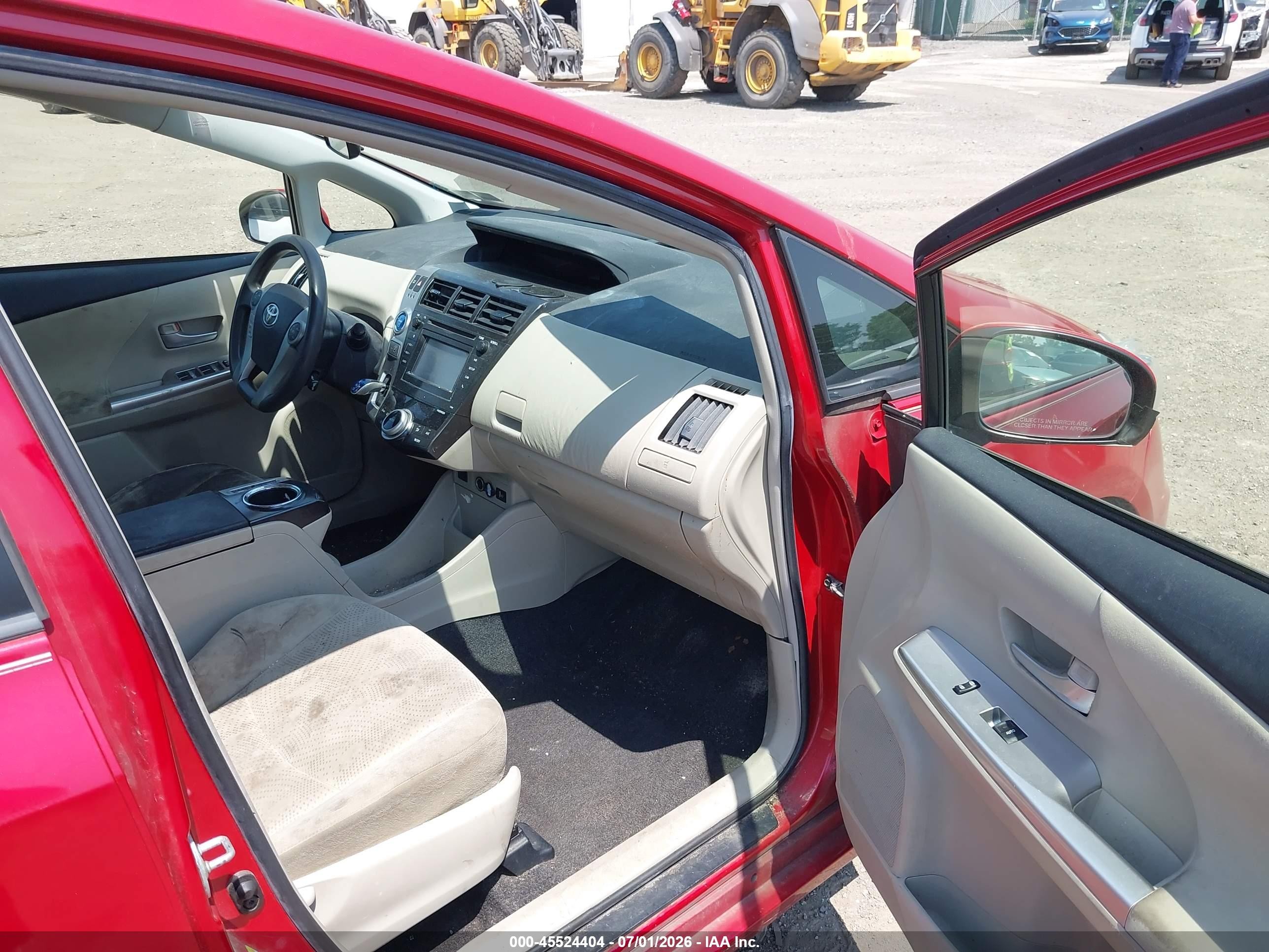 2012 Toyota Prius V Two Red vin: JTDZN3EU3C3099261