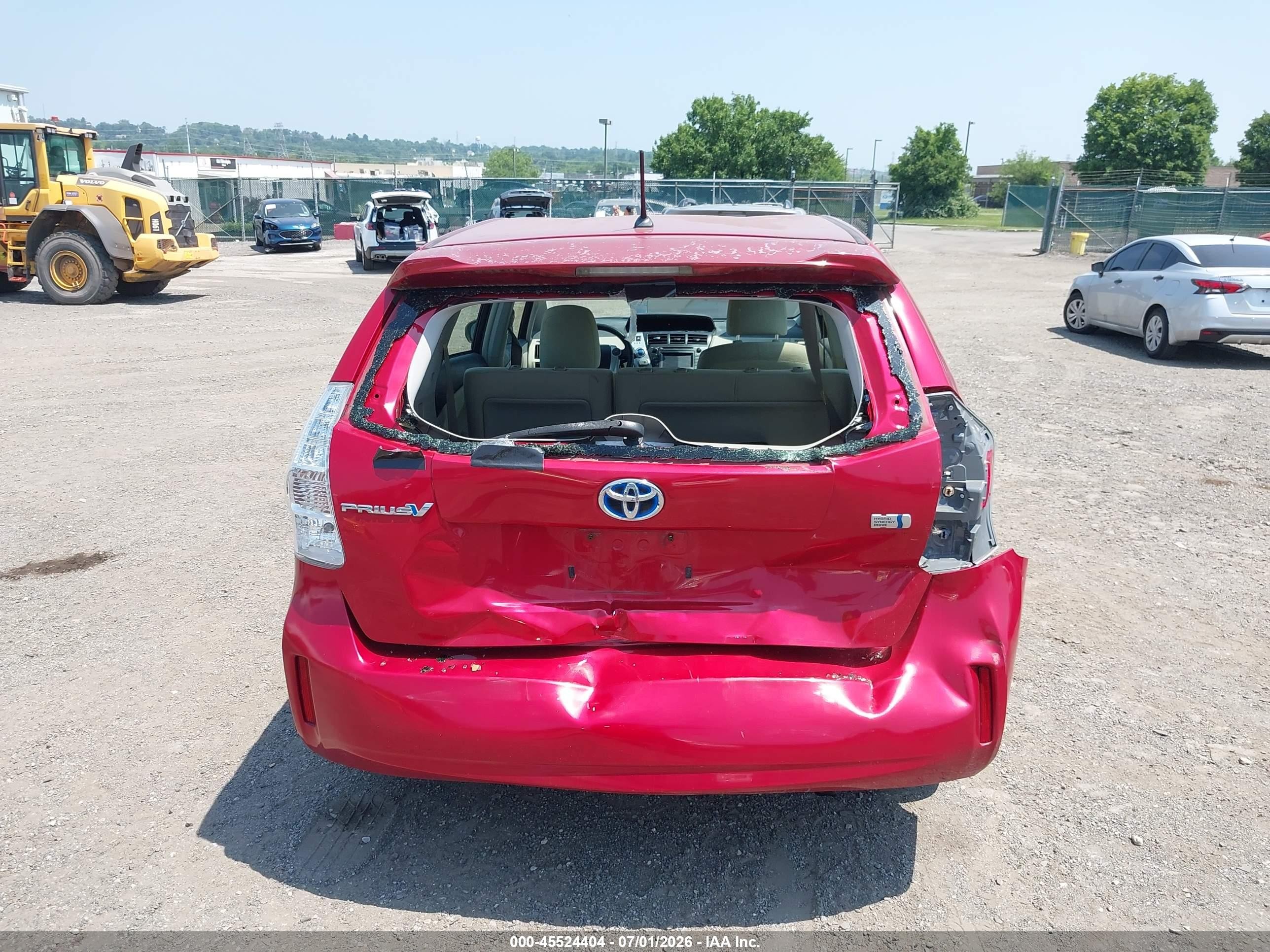 2012 Toyota Prius V Two Red vin: JTDZN3EU3C3099261