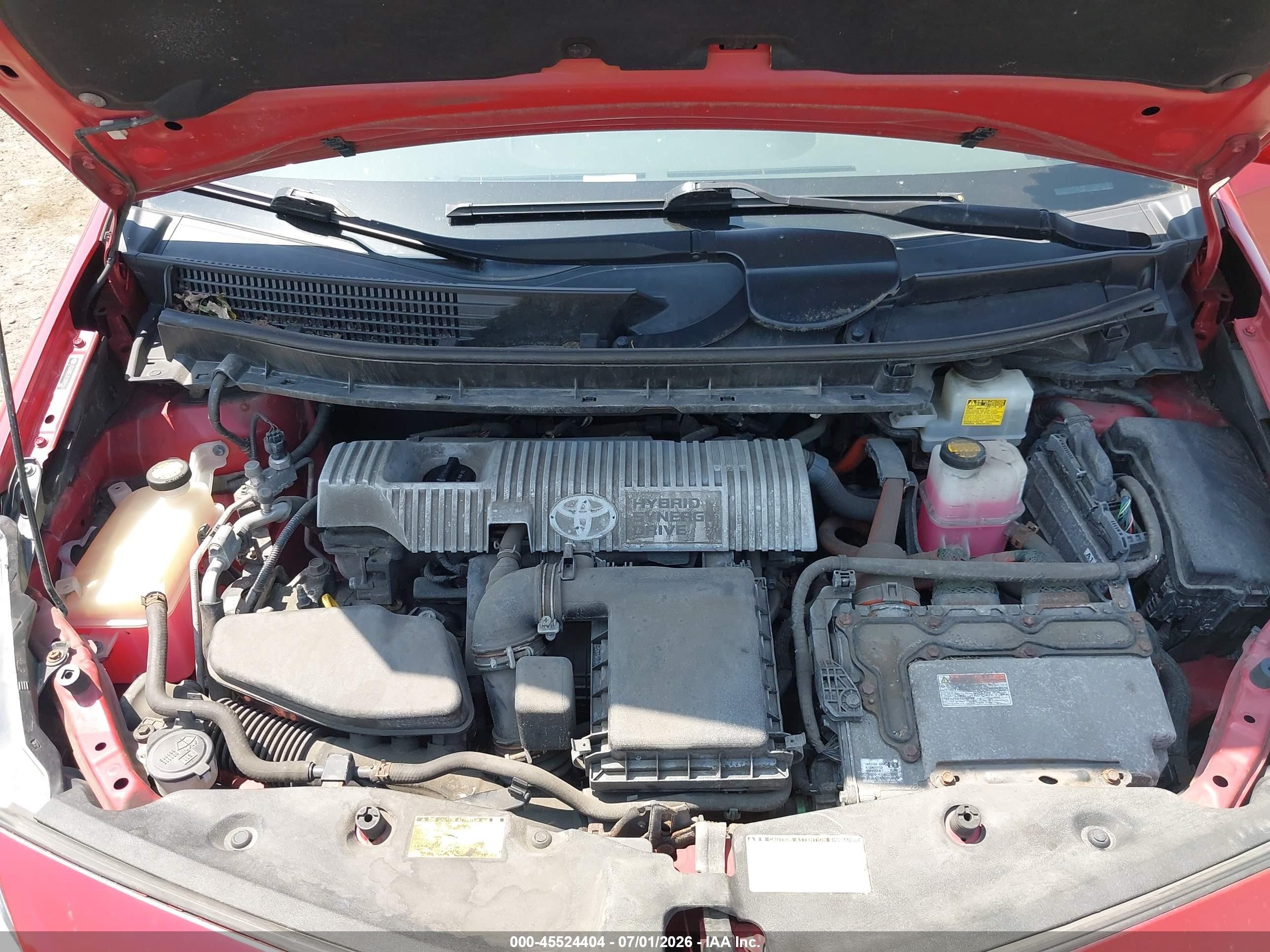 2012 Toyota Prius V Two Red vin: JTDZN3EU3C3099261