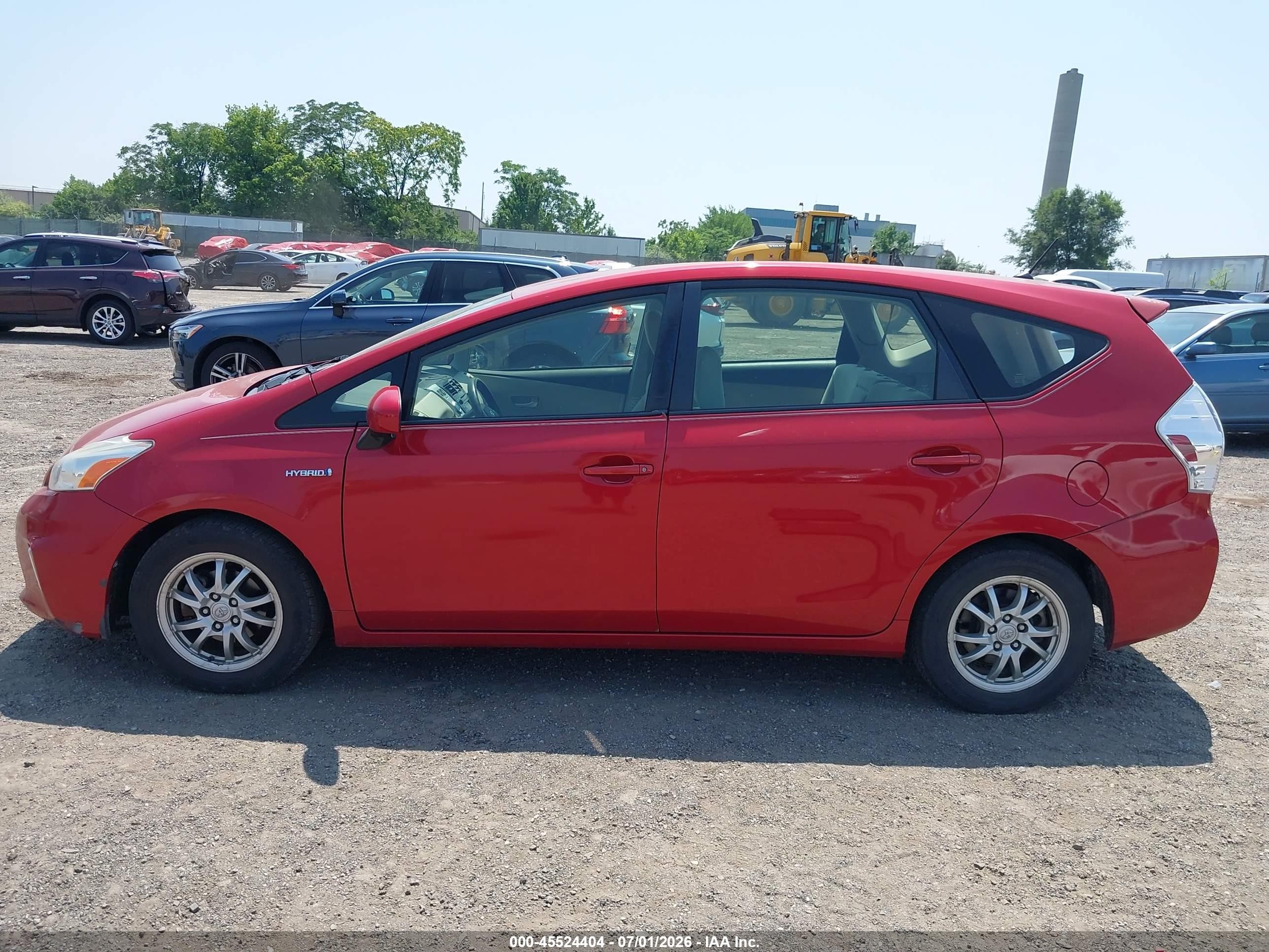 2012 Toyota Prius V Two Red vin: JTDZN3EU3C3099261
