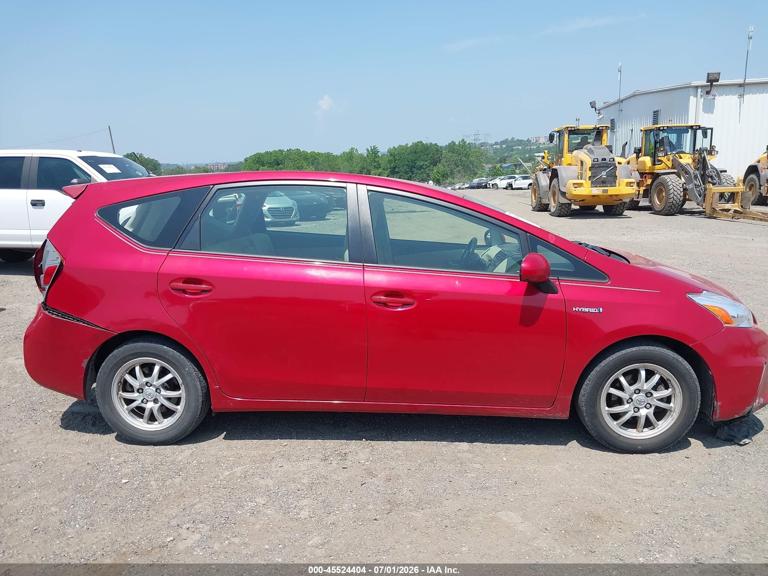 2012 Toyota Prius V Two Red vin: JTDZN3EU3C3099261