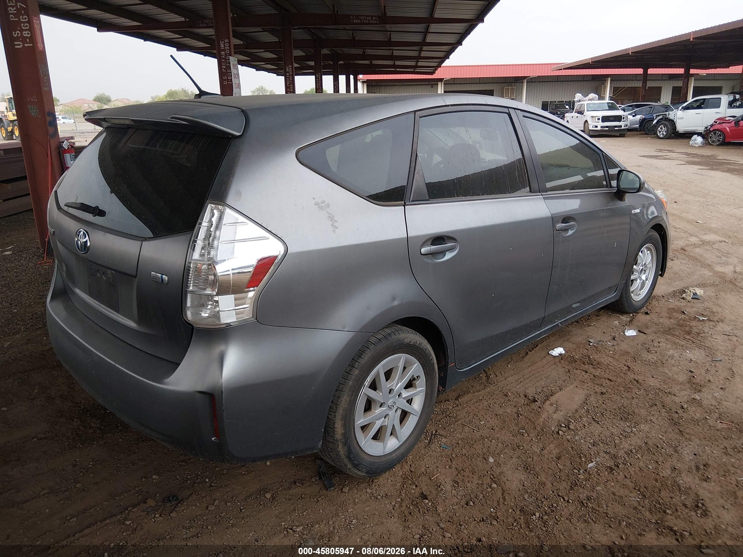 2012 Toyota Prius V Three Silver vin: JTDZN3EU3C3121355