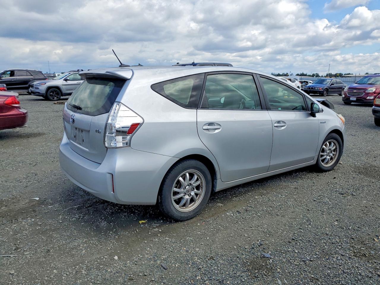 2012 Toyota Prius V Three Silver vin: JTDZN3EU3C3132887