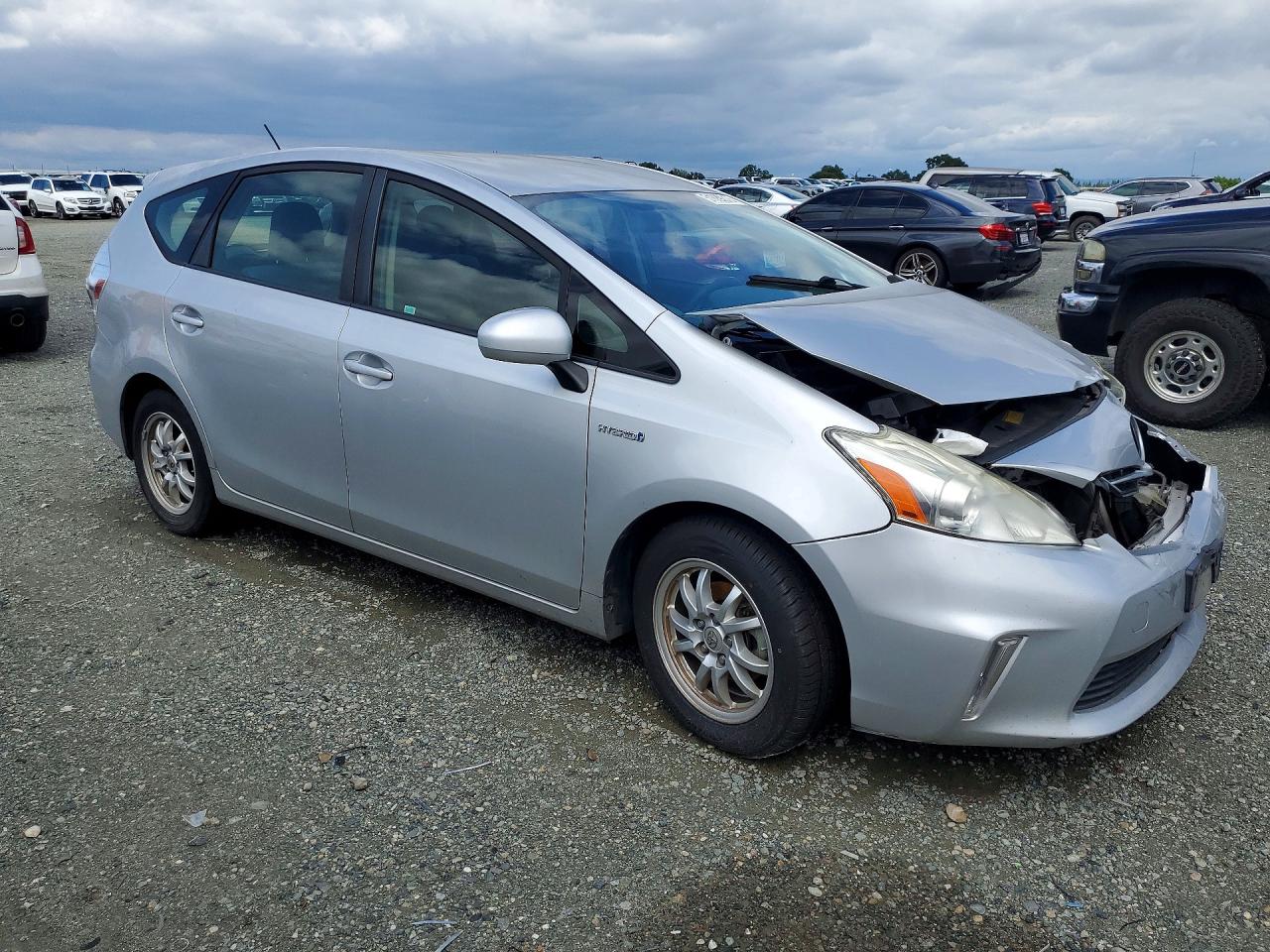 2012 Toyota Prius V Three Silver vin: JTDZN3EU3C3132887