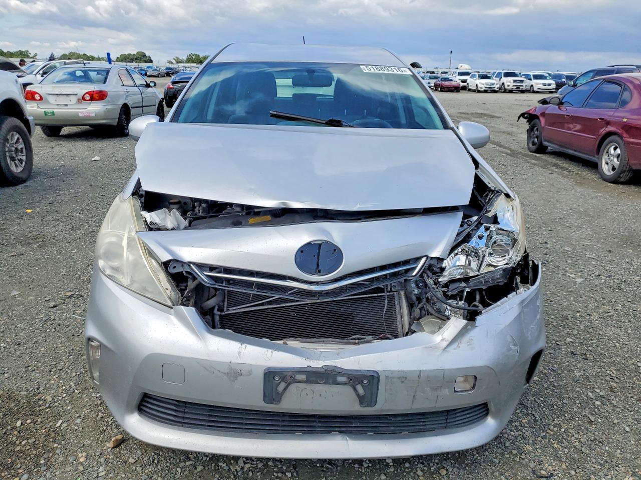 2012 Toyota Prius V Three Silver vin: JTDZN3EU3C3132887