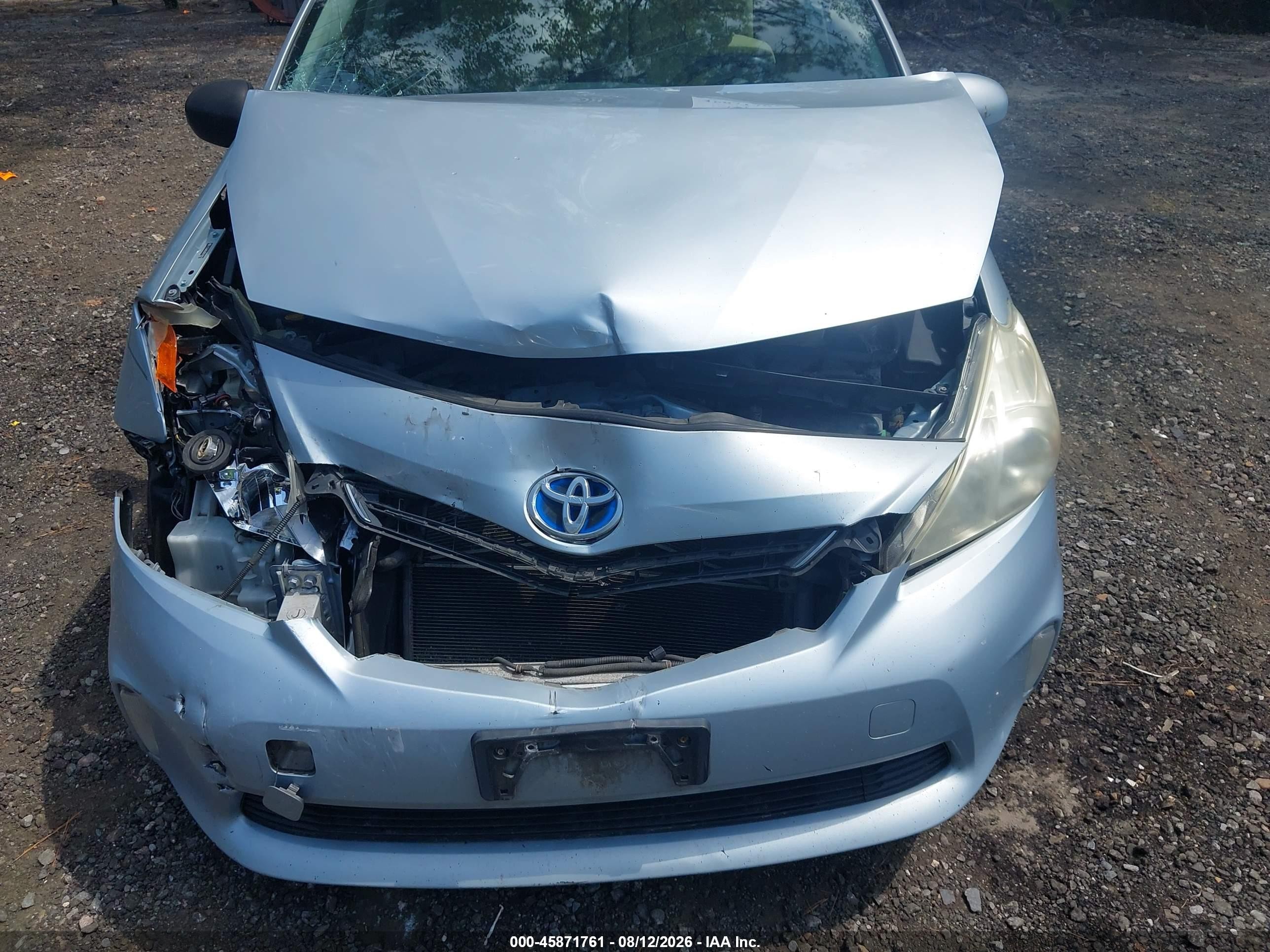 2012 Toyota Prius V Three Light Blue vin: JTDZN3EU3C3139371