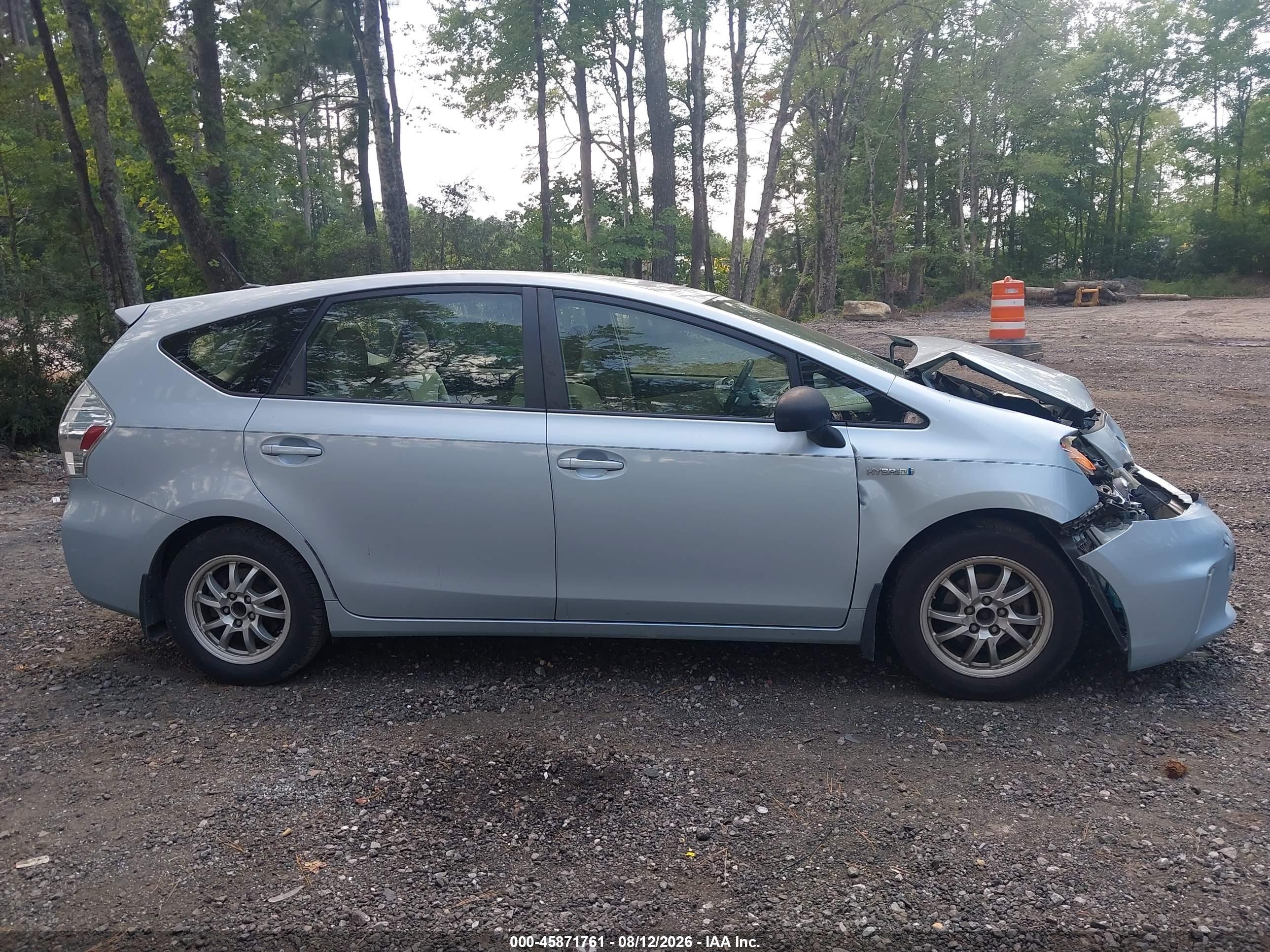 2012 Toyota Prius V Three Light Blue vin: JTDZN3EU3C3139371