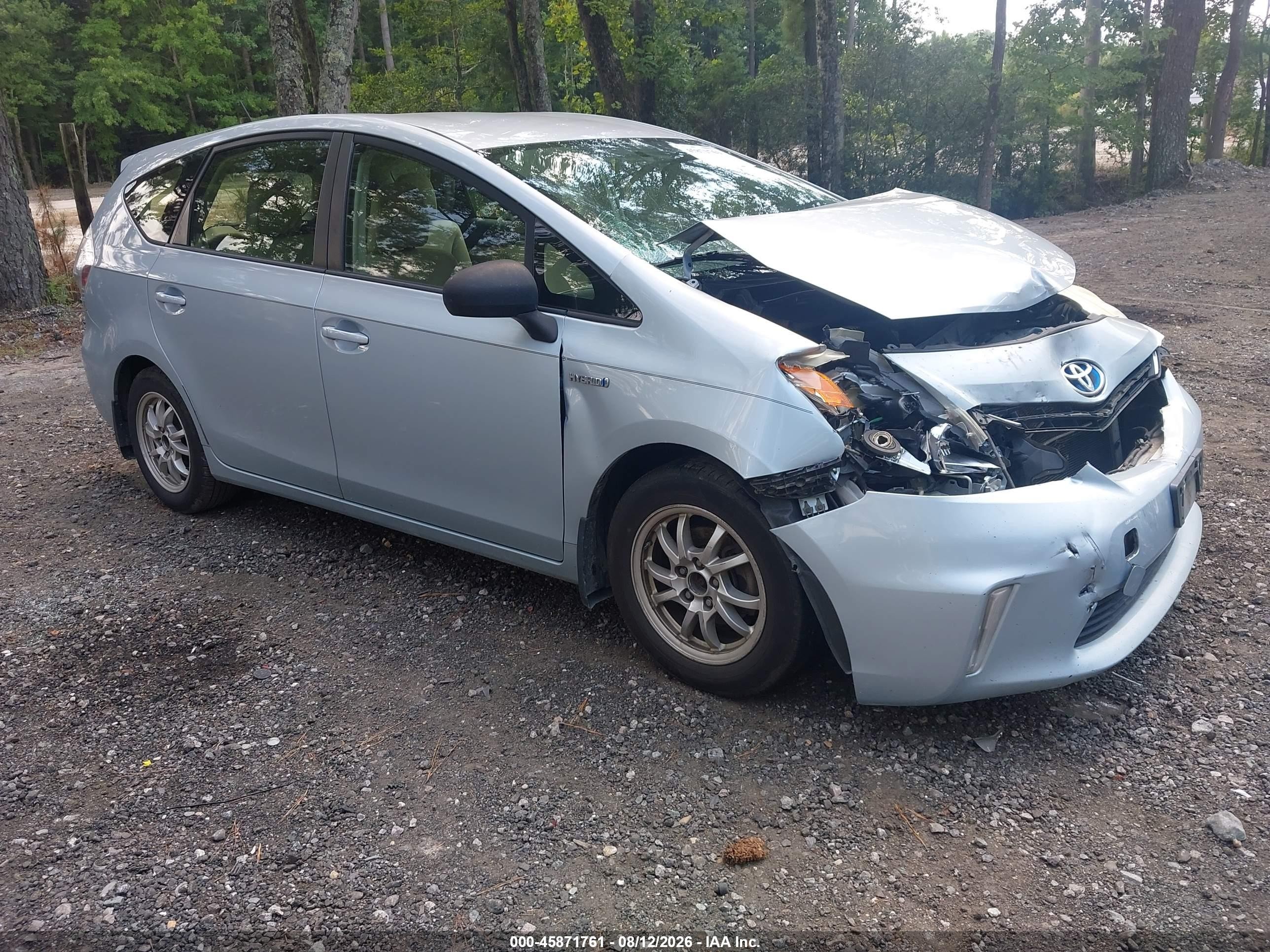 2012 Toyota Prius V Three Light Blue vin: JTDZN3EU3C3139371