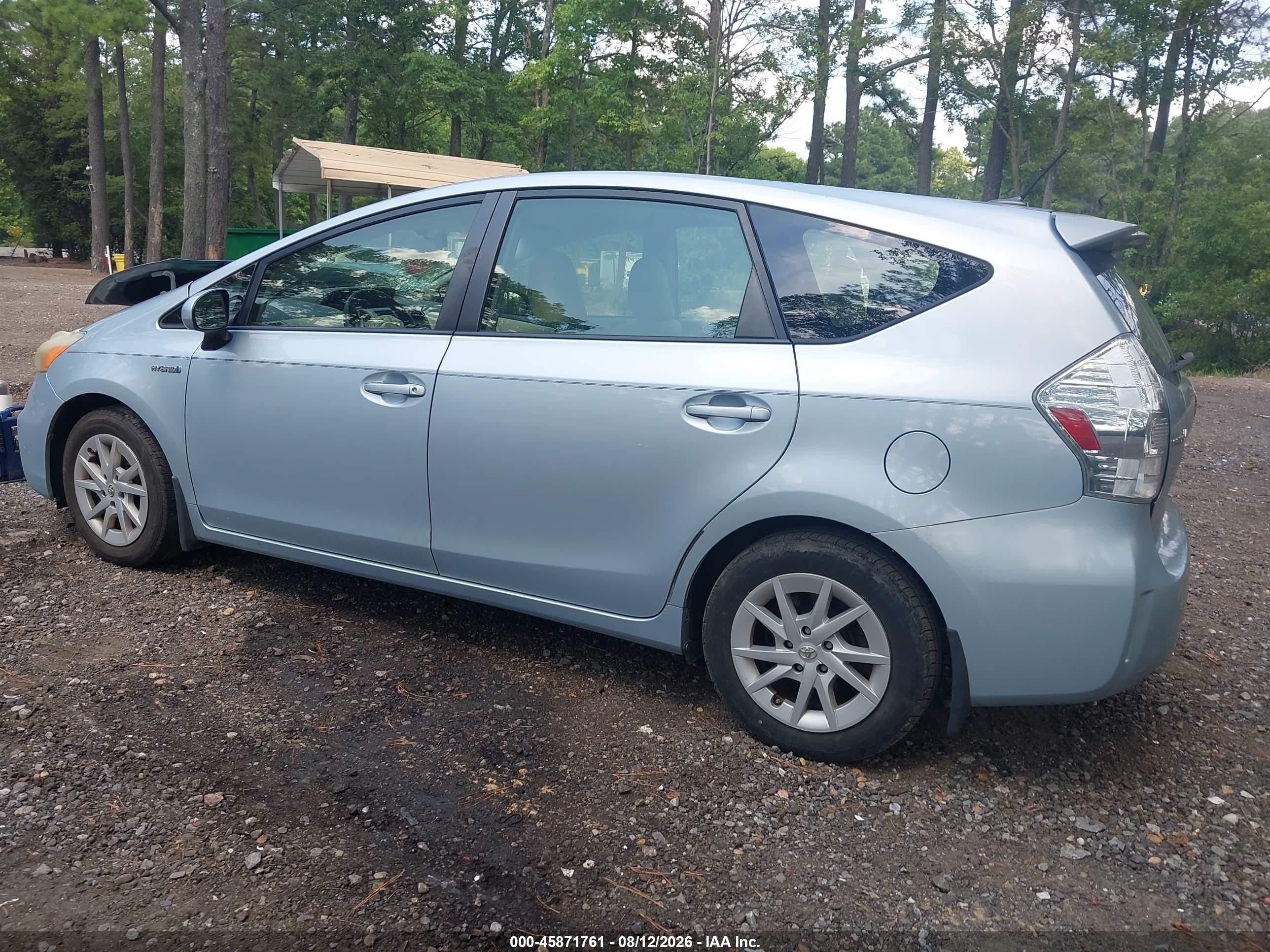 2012 Toyota Prius V Three Light Blue vin: JTDZN3EU3C3139371
