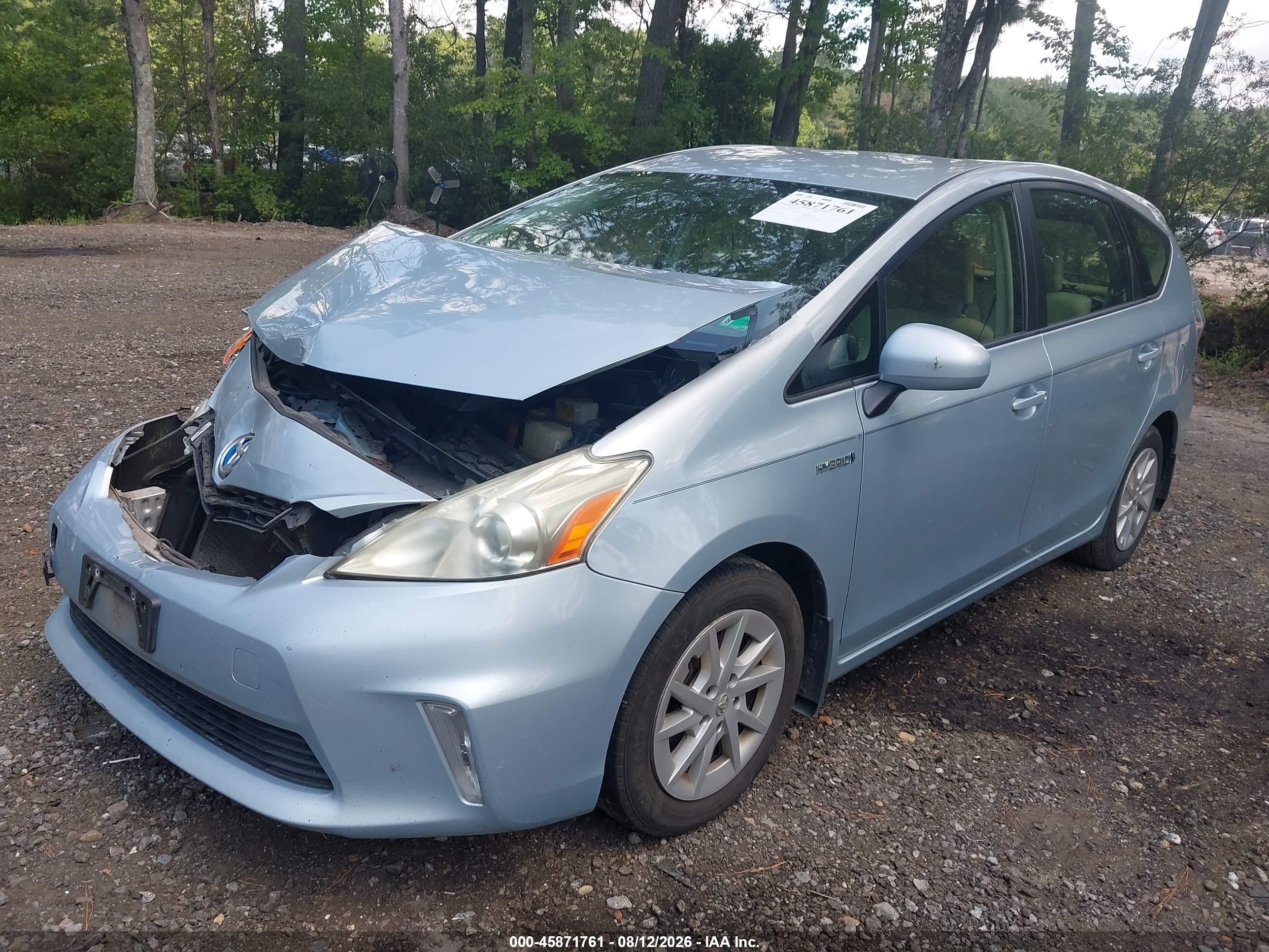 2012 Toyota Prius V Three Light Blue vin: JTDZN3EU3C3139371