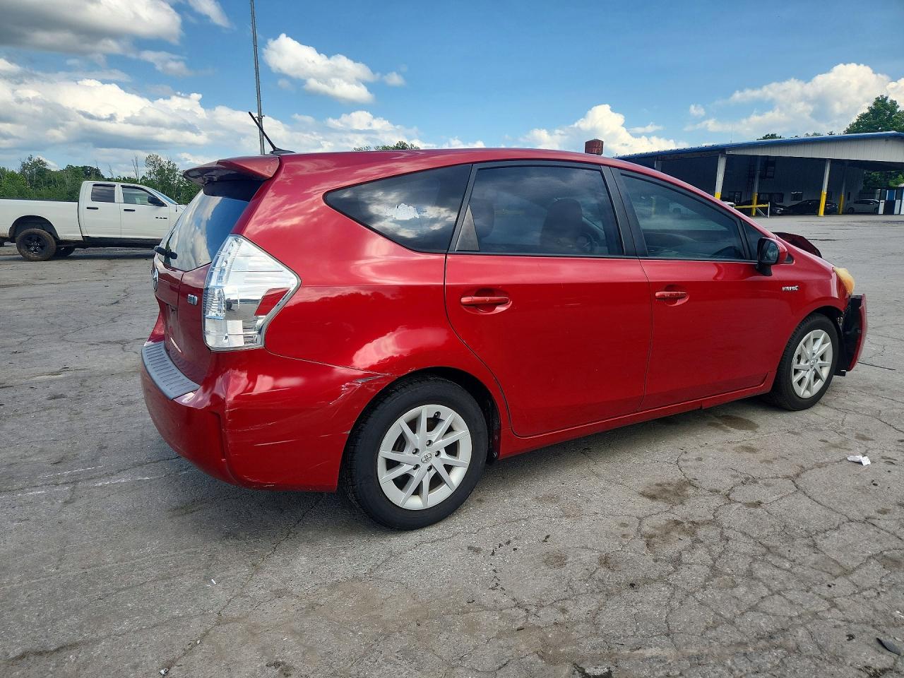 2012 Toyota Prius V Three Red vin: JTDZN3EU3C3140911