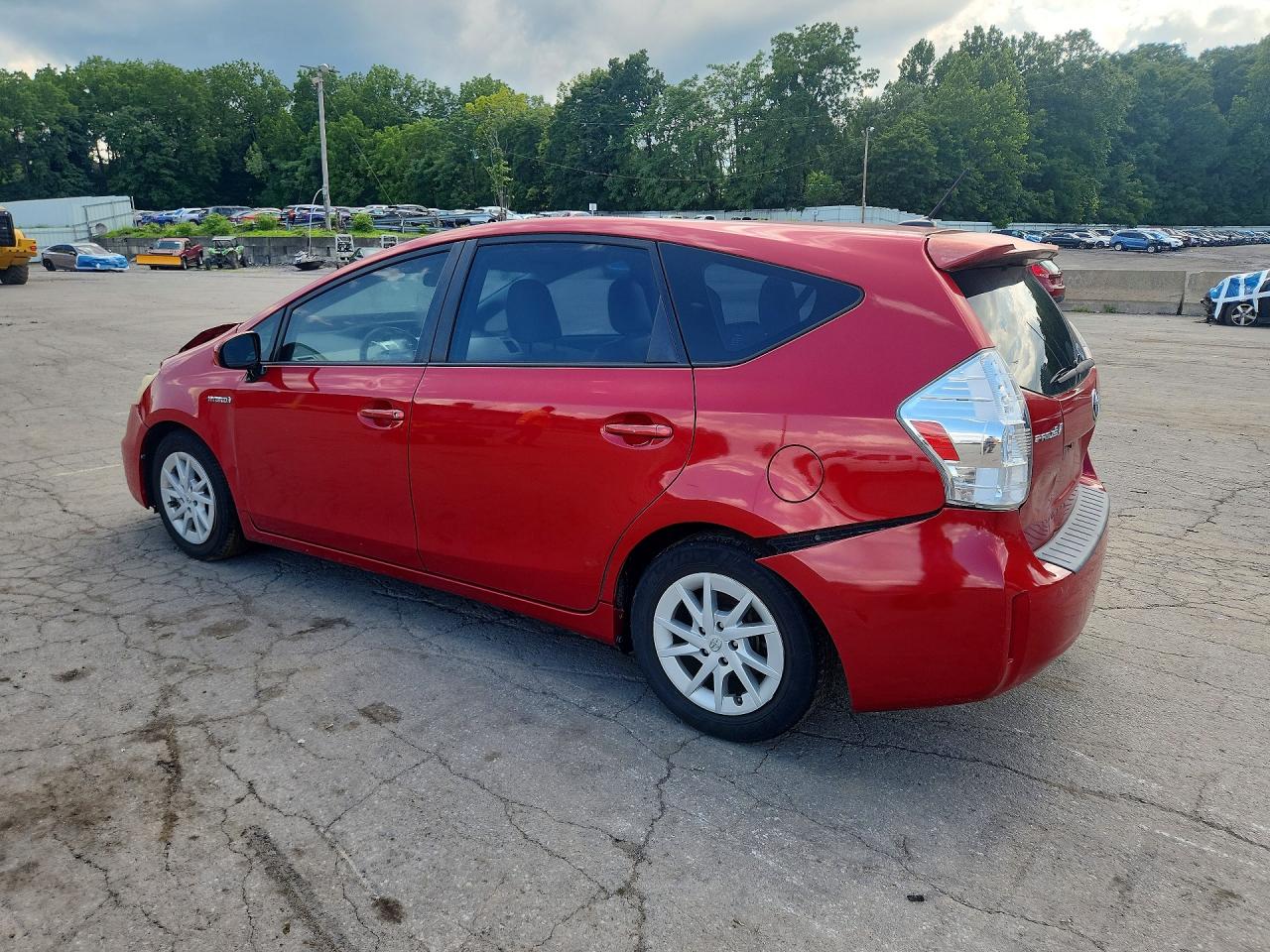 2012 Toyota Prius V Three Red vin: JTDZN3EU3C3140911
