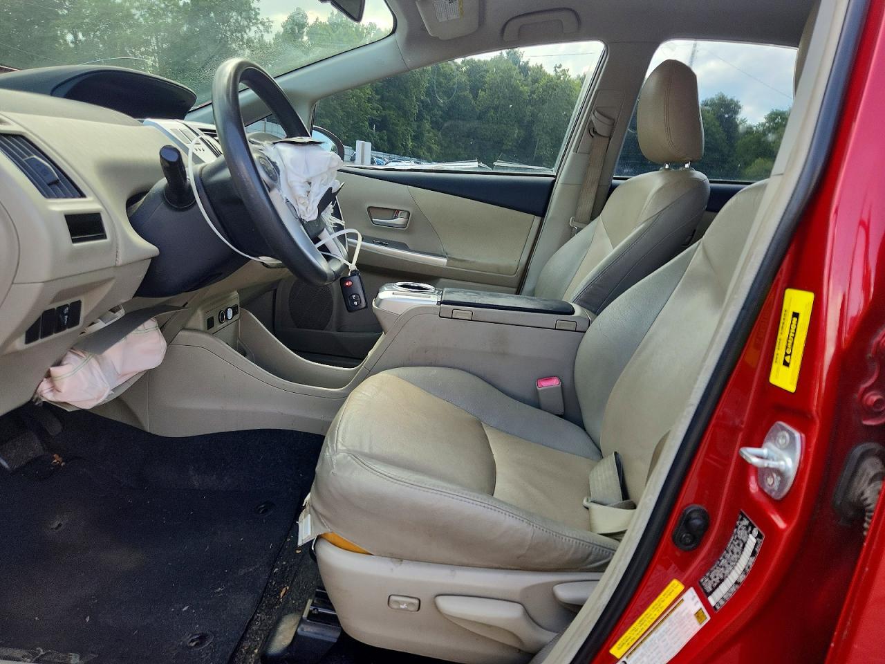 2012 Toyota Prius V Three Red vin: JTDZN3EU3C3140911
