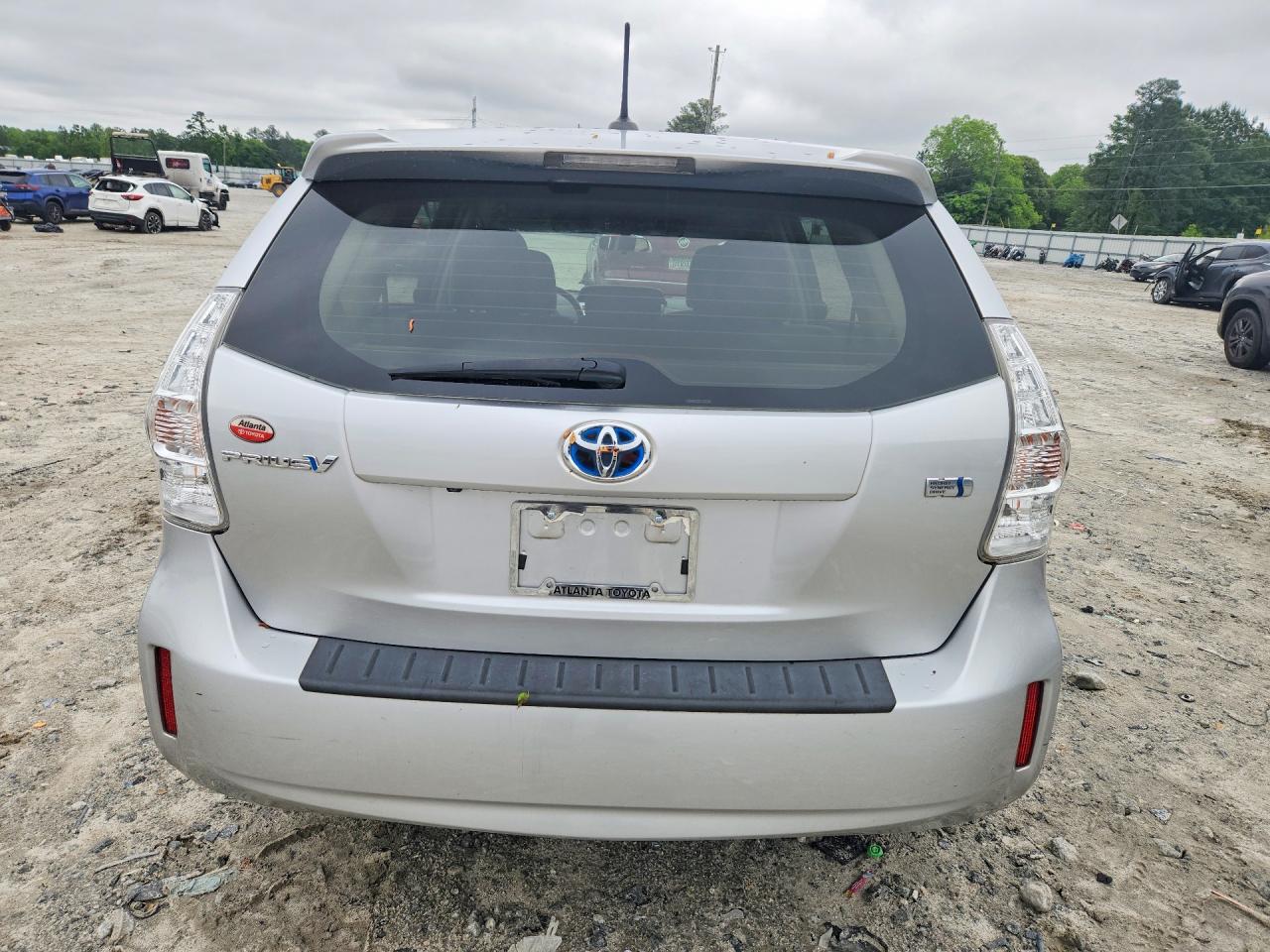 2012 Toyota Prius V Three Silver vin: JTDZN3EU3C3142397