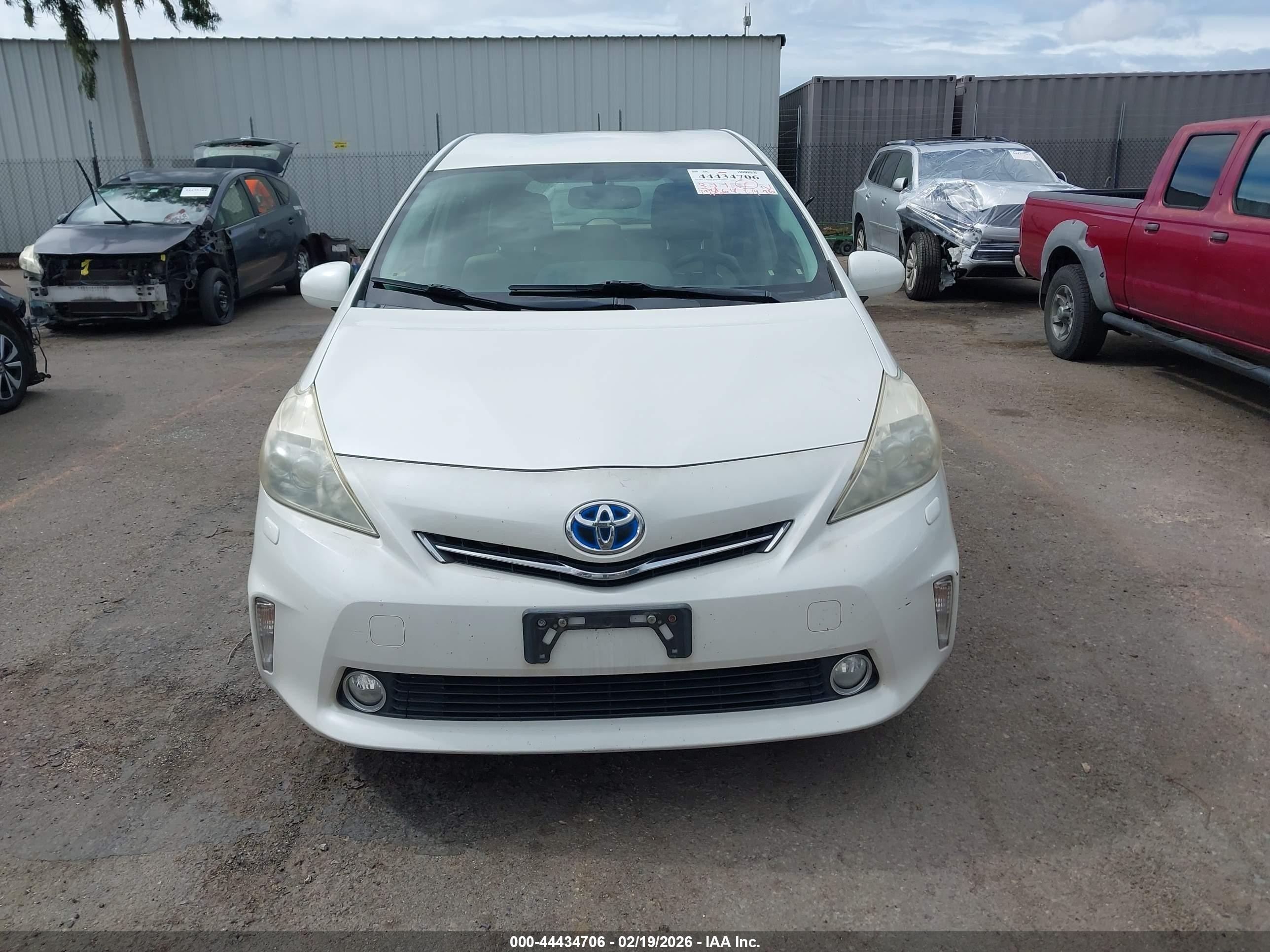 2012 Toyota Prius V Five White vin: JTDZN3EU3C3153657