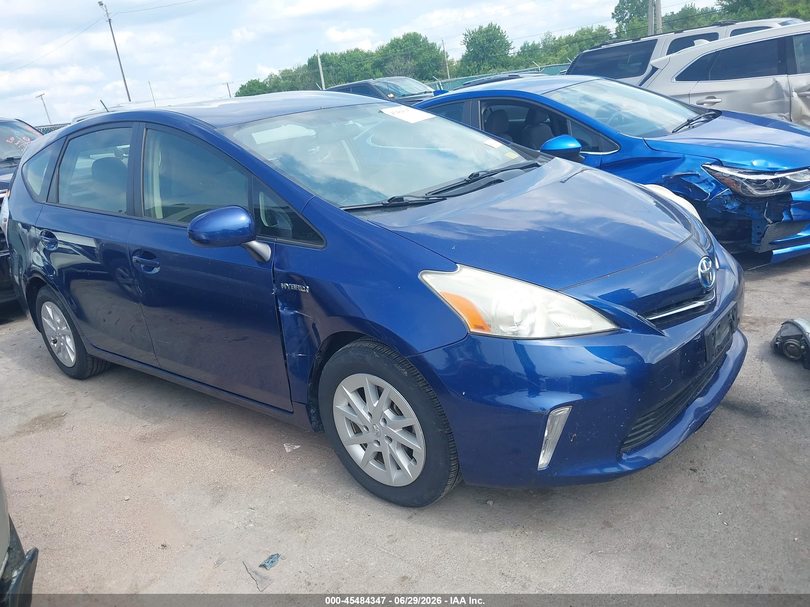 2012 Toyota Prius V Three Blue vin: JTDZN3EU3C3164917