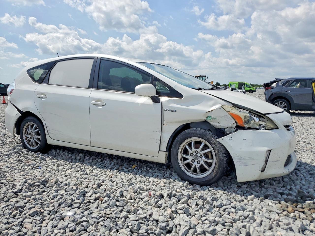 2012 Toyt Prius White vin: JTDZN3EU3C3166196