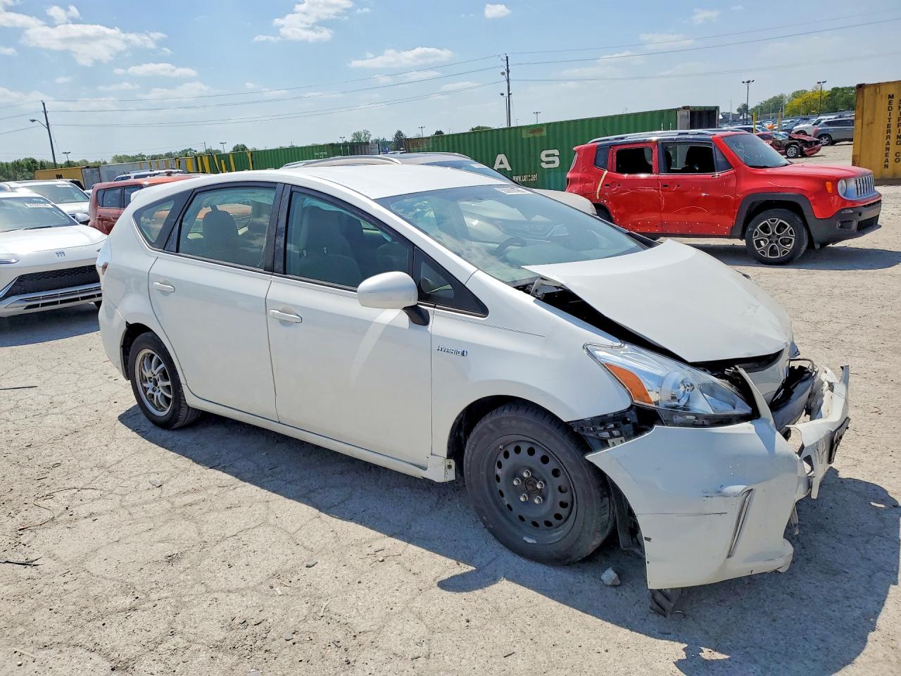 2013 Toyota Prius V Three White vin: JTDZN3EU3D3197272