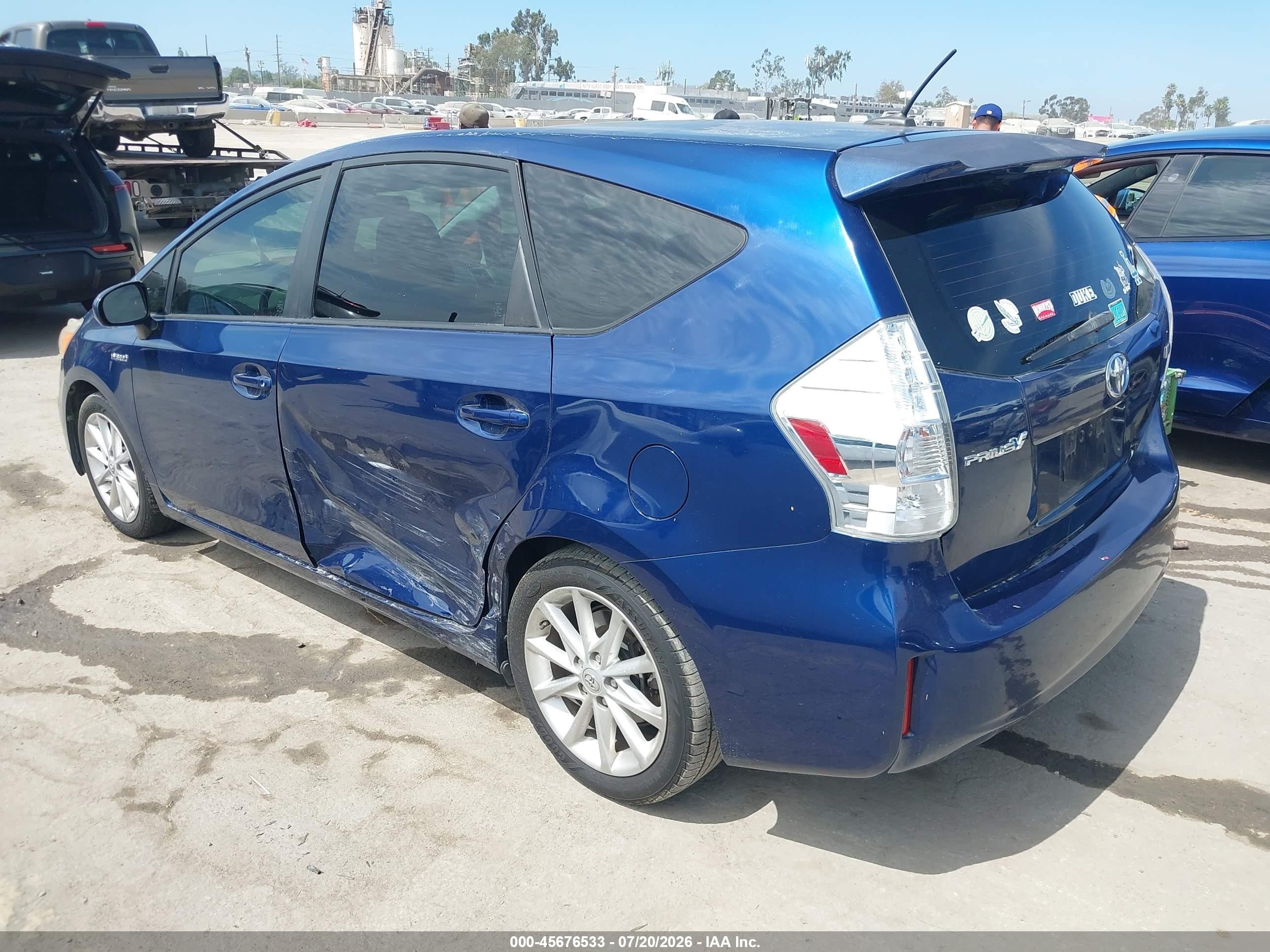 2013 Toyota Prius V Five Dark Blue vin: JTDZN3EU3D3226771