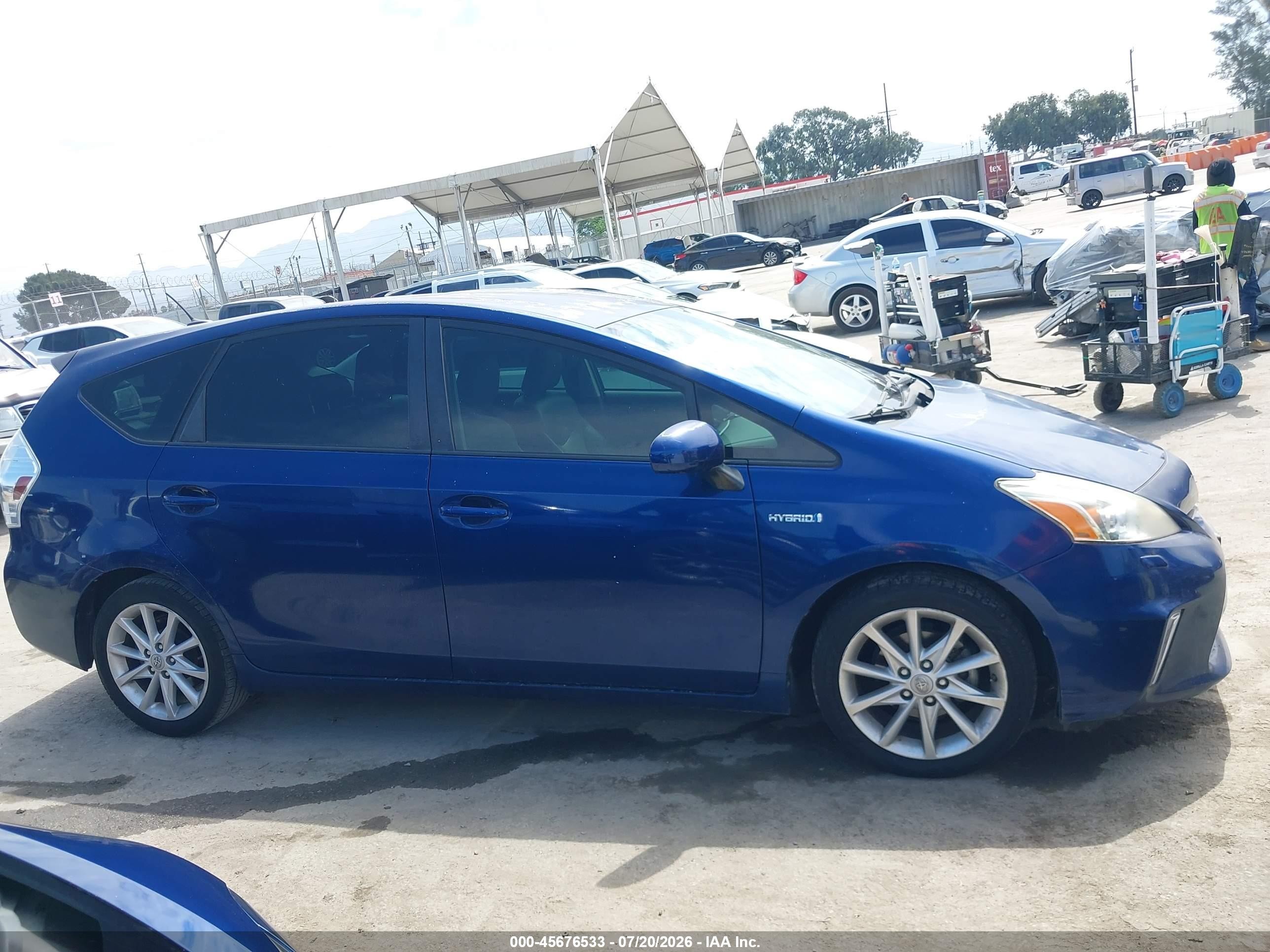 2013 Toyota Prius V Five Dark Blue vin: JTDZN3EU3D3226771