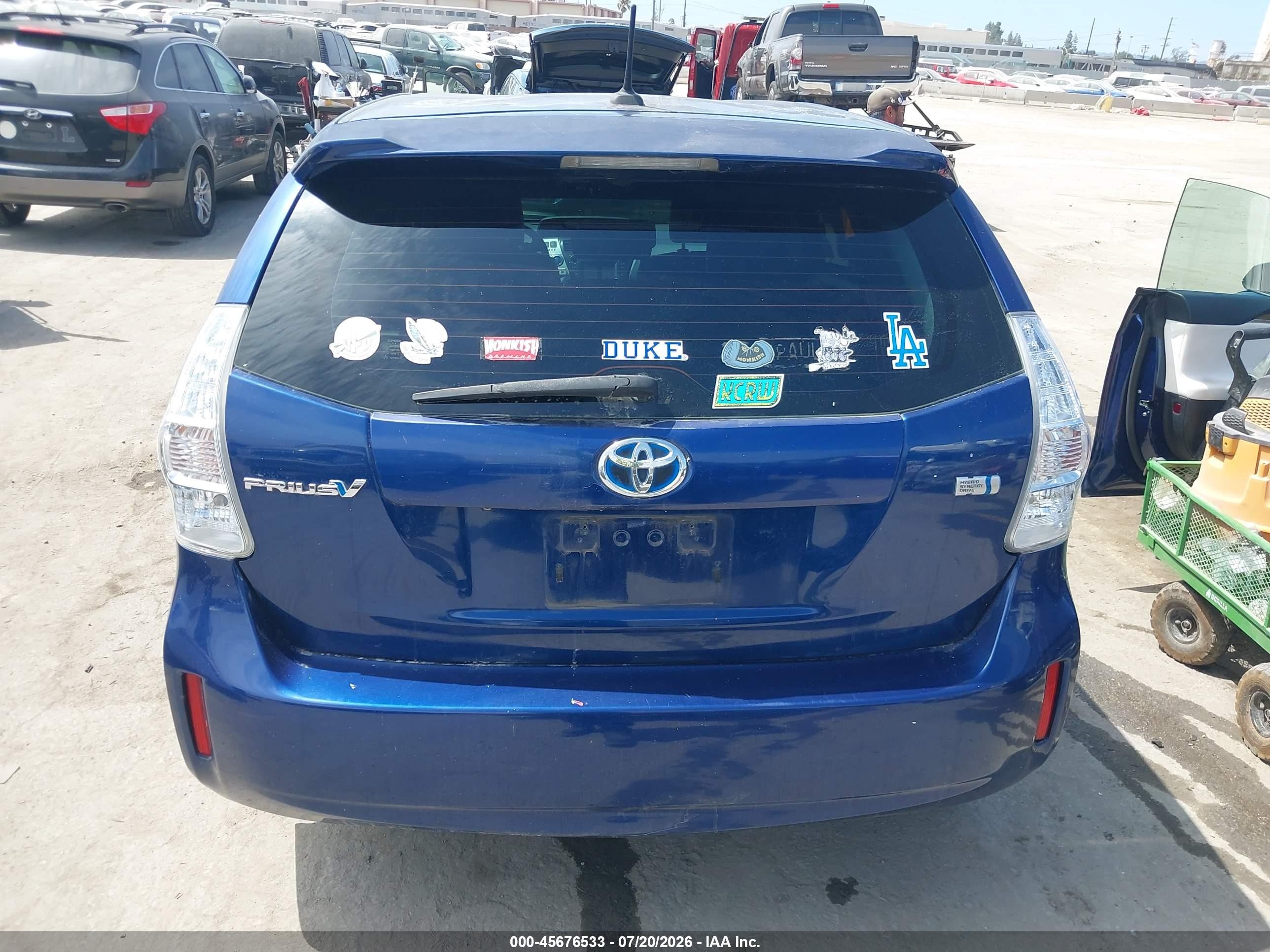 2013 Toyota Prius V Five Dark Blue vin: JTDZN3EU3D3226771