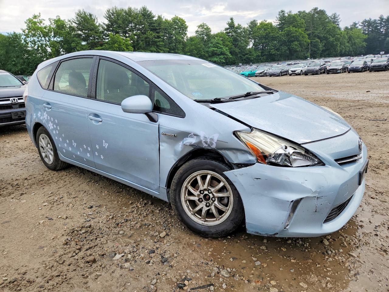 2013 Toyota Prius V Three Blue vin: JTDZN3EU3D3230772
