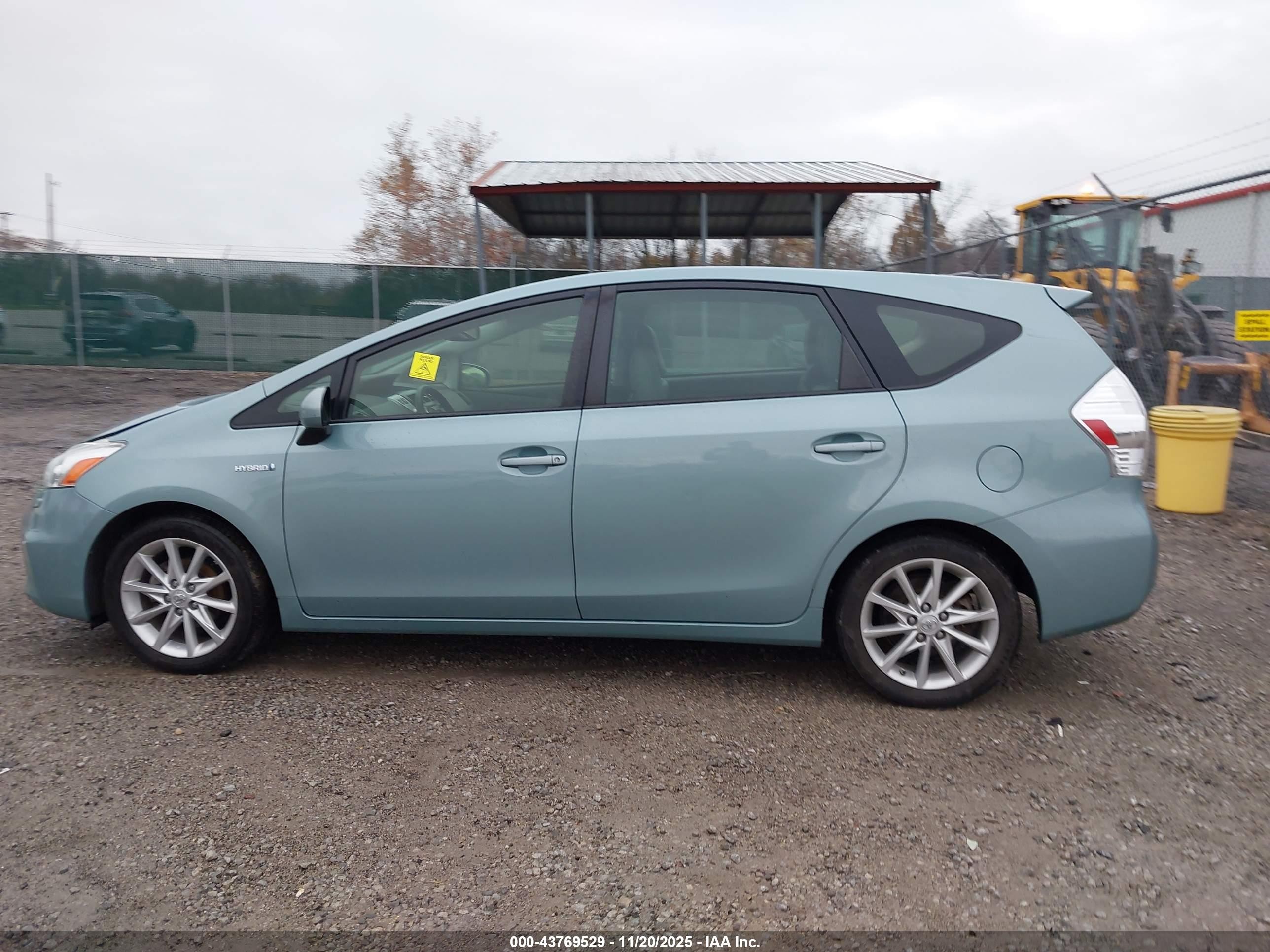 2014 Toyota Prius V Five Light Blue vin: JTDZN3EU3E3309845