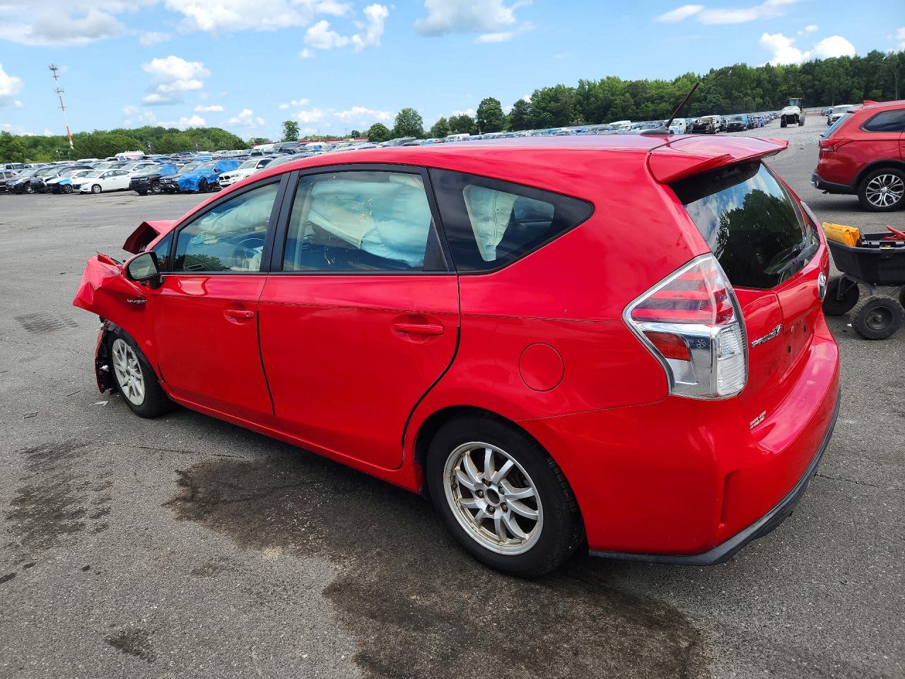 2015 Toyota Prius V Three Red vin: JTDZN3EU3FJ017917