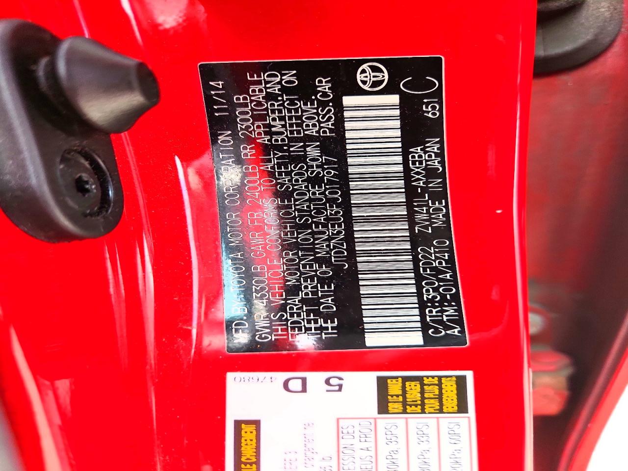 2015 Toyota Prius V Three Red vin: JTDZN3EU3FJ017917