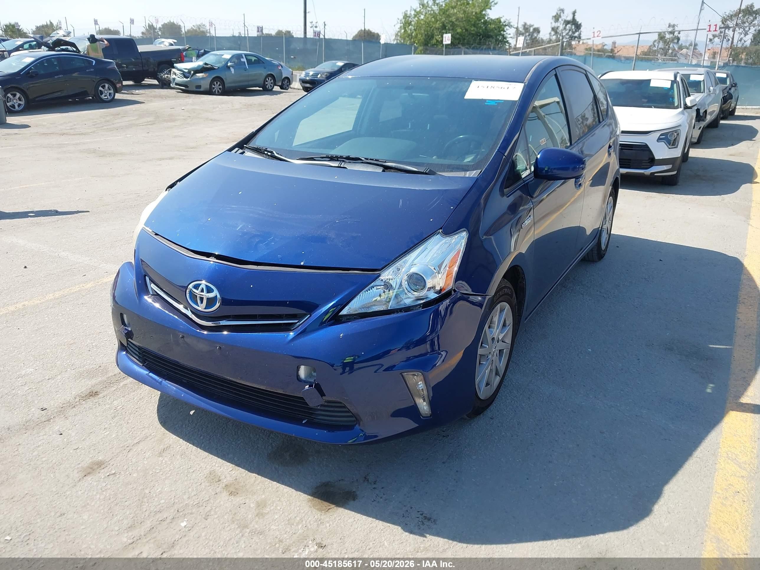 2012 Toyota Prius V Three Blue vin: JTDZN3EU4C3026982